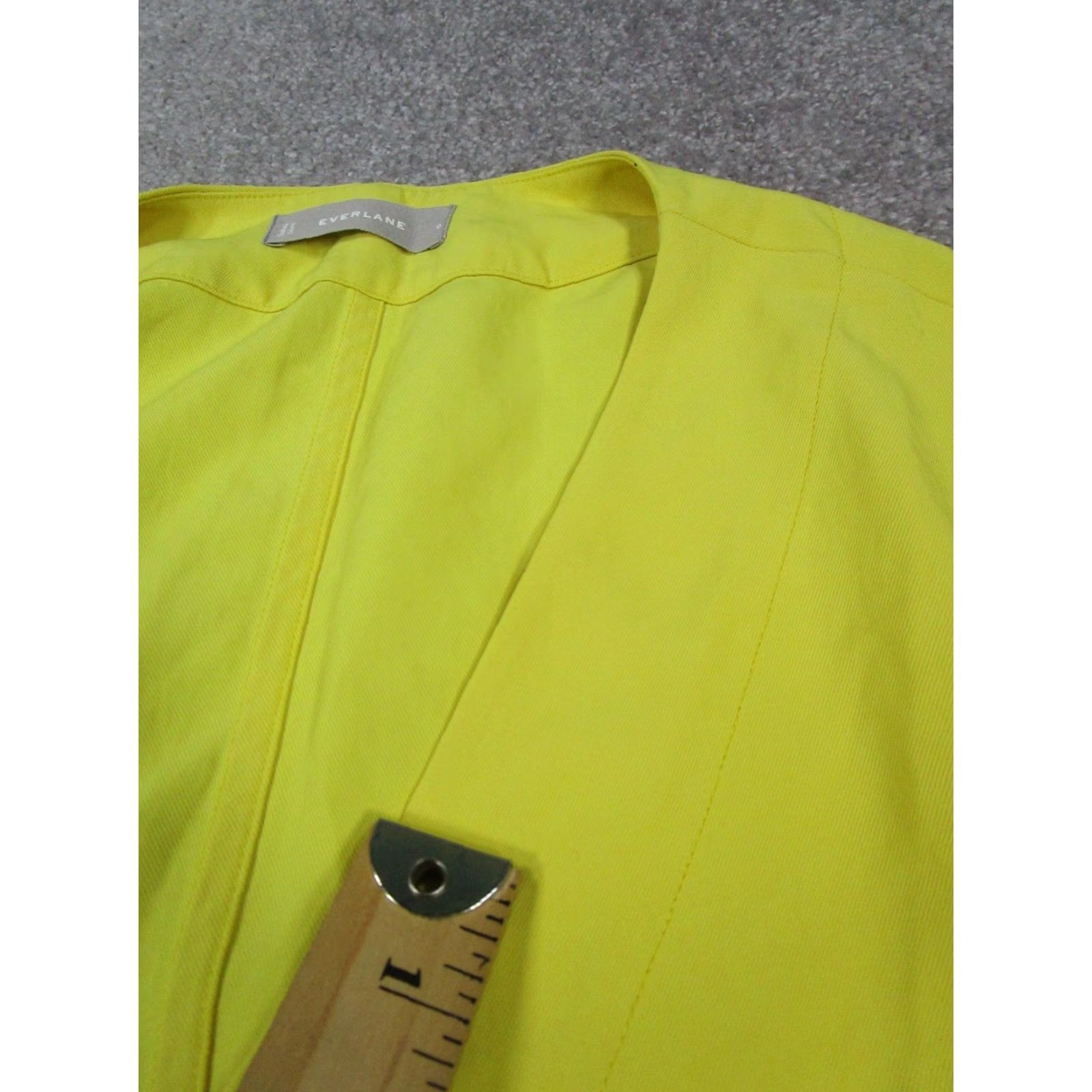 Everlane Everlane Dress Womens 0 Yellow Wrap Dress V-Neck Sleeveless Tie Short Tailored Classic Spring Summer Womens Size XS / US 0-2 / IT 36-38 - 7 Thumbnail