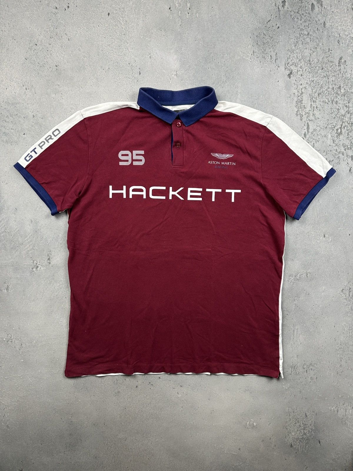 Hackett Hackett Aston Martin Racing Polo Shirt Archive Motorsport Size US XL / EU 56 / 4 - 1 Thumbnail