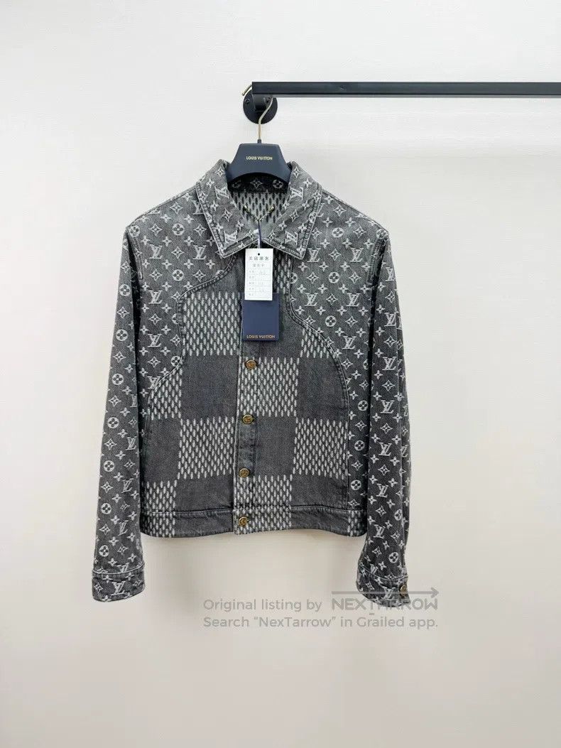 Louis Vuitton Louis Vuitton Full Logo Denim Jacket Size US S / EU 44-46 / 1 - 1 Thumbnail