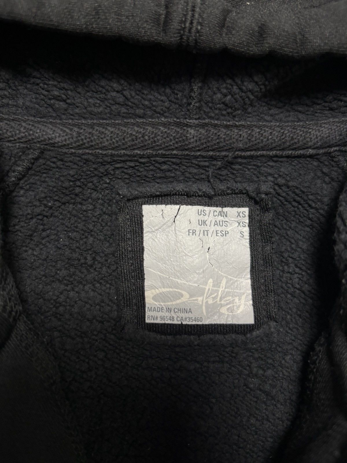 Oakley × Vintage Vintage Oakley zip hoodie with finger hole Size XS / US 0-2 / IT 36-38 - 8 Thumbnail