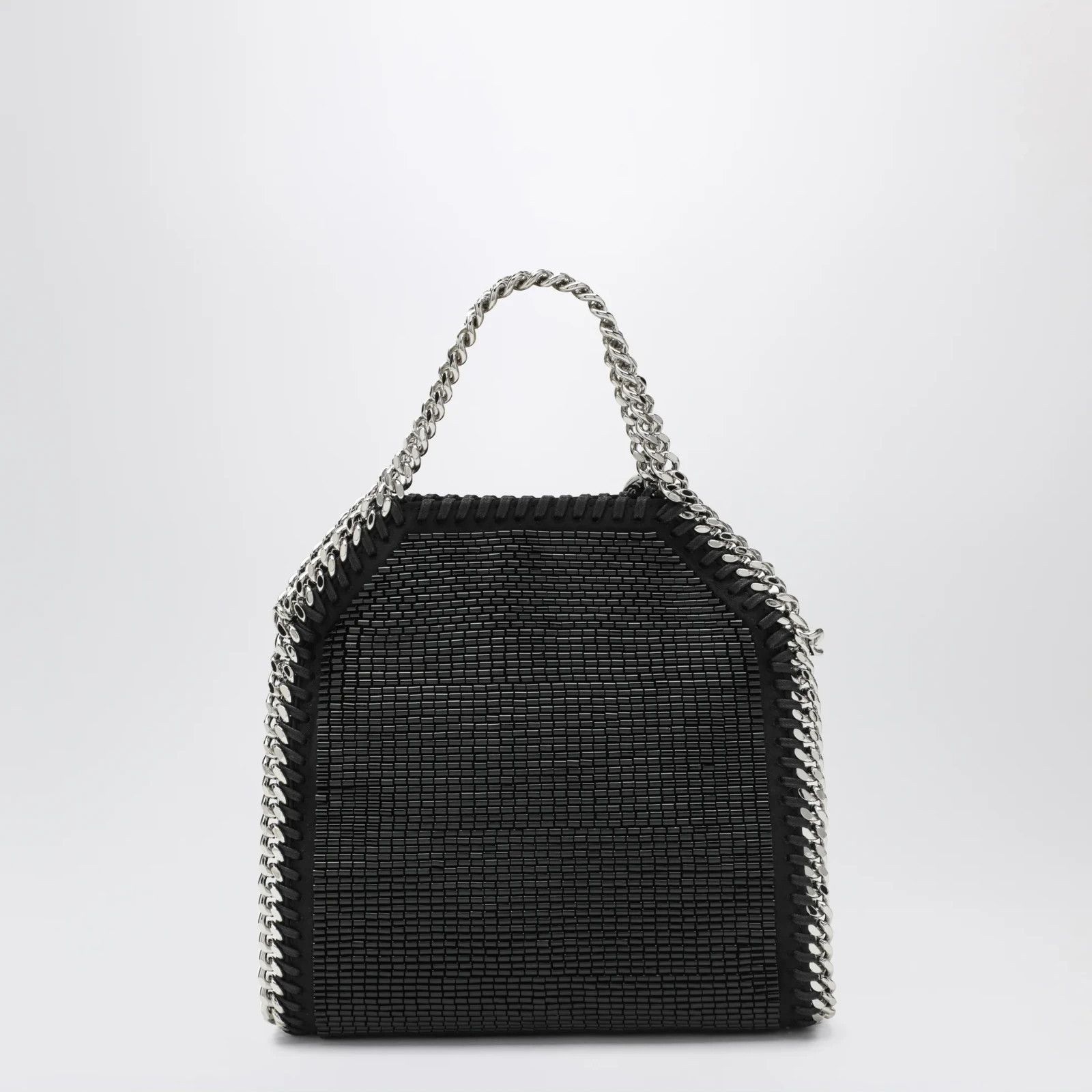 Stella McCartney STELLA MCCARTNEY Black Crystal Mesh Falabella Micro Tote Bag Size ONE SIZE - 3 Thumbnail