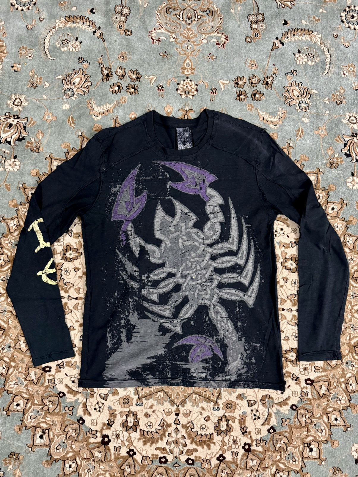 Vintage VINTAGE DIVISION E OVERPRINT SCORPION KING MI USA Size US L / EU 52-54 / 3 - 1 Thumbnail