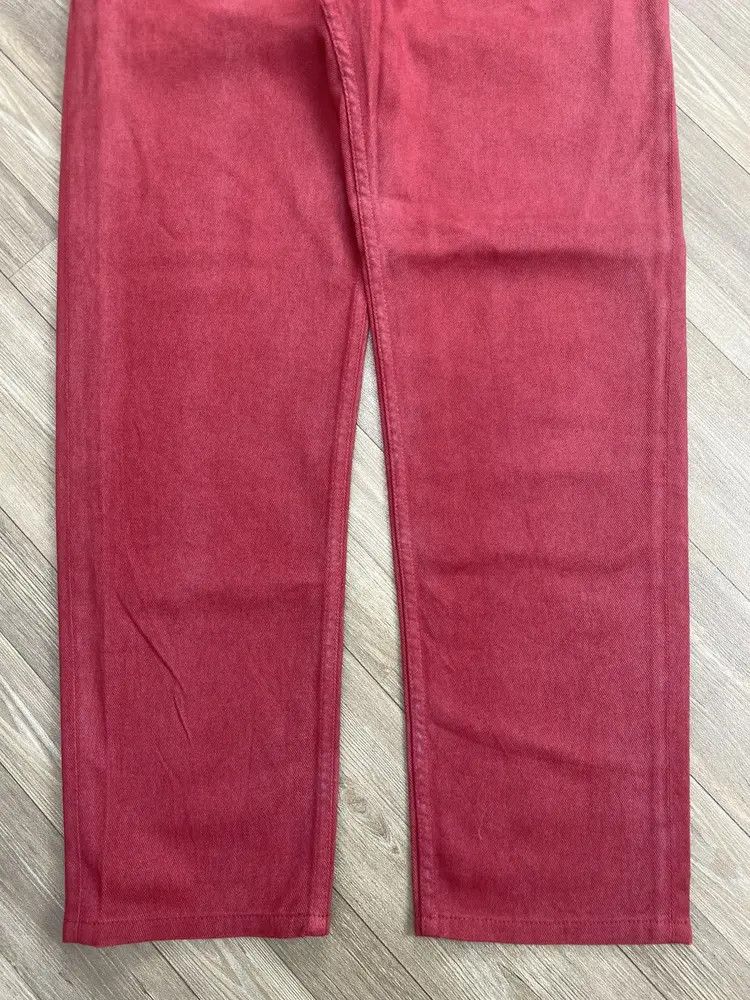 Maison Margiela Maison Martin Margiela Red Denim Pants Size US 33 - 4 Thumbnail