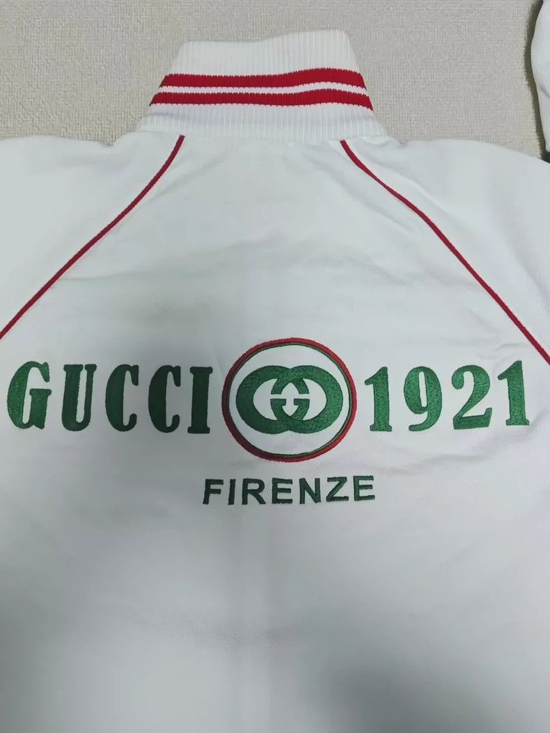 Gucci GUCCI Striped Letter Logo Zip Long Sleeve Jacket 2501-Nexta Size US L / EU 52-54 / 3 - 3 Thumbnail