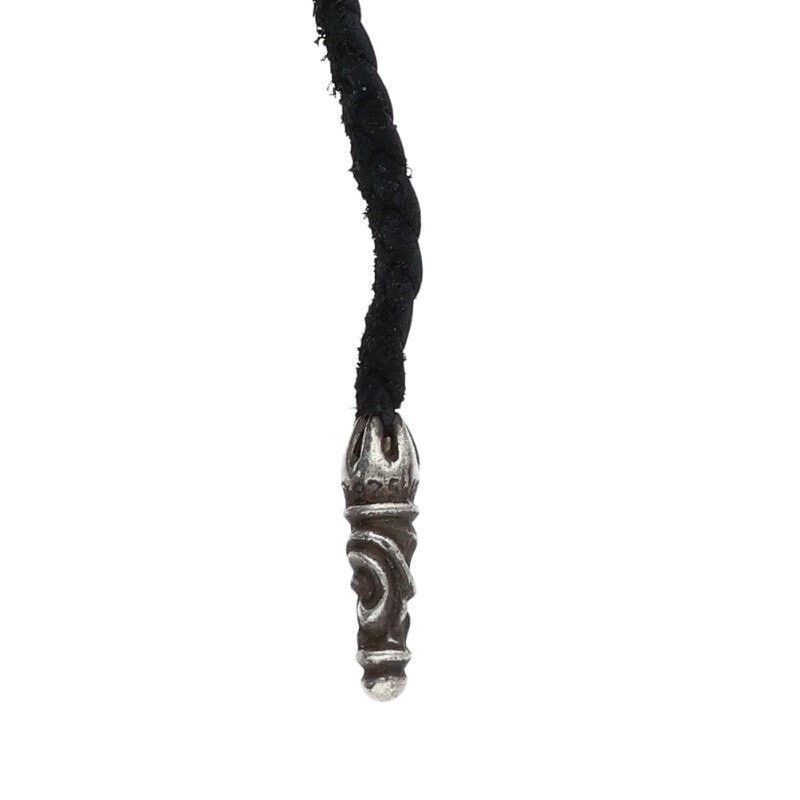 Chrome Hearts Chrome Hearts Leather Braid Silver Necklace Size ONE SIZE - 3 Thumbnail