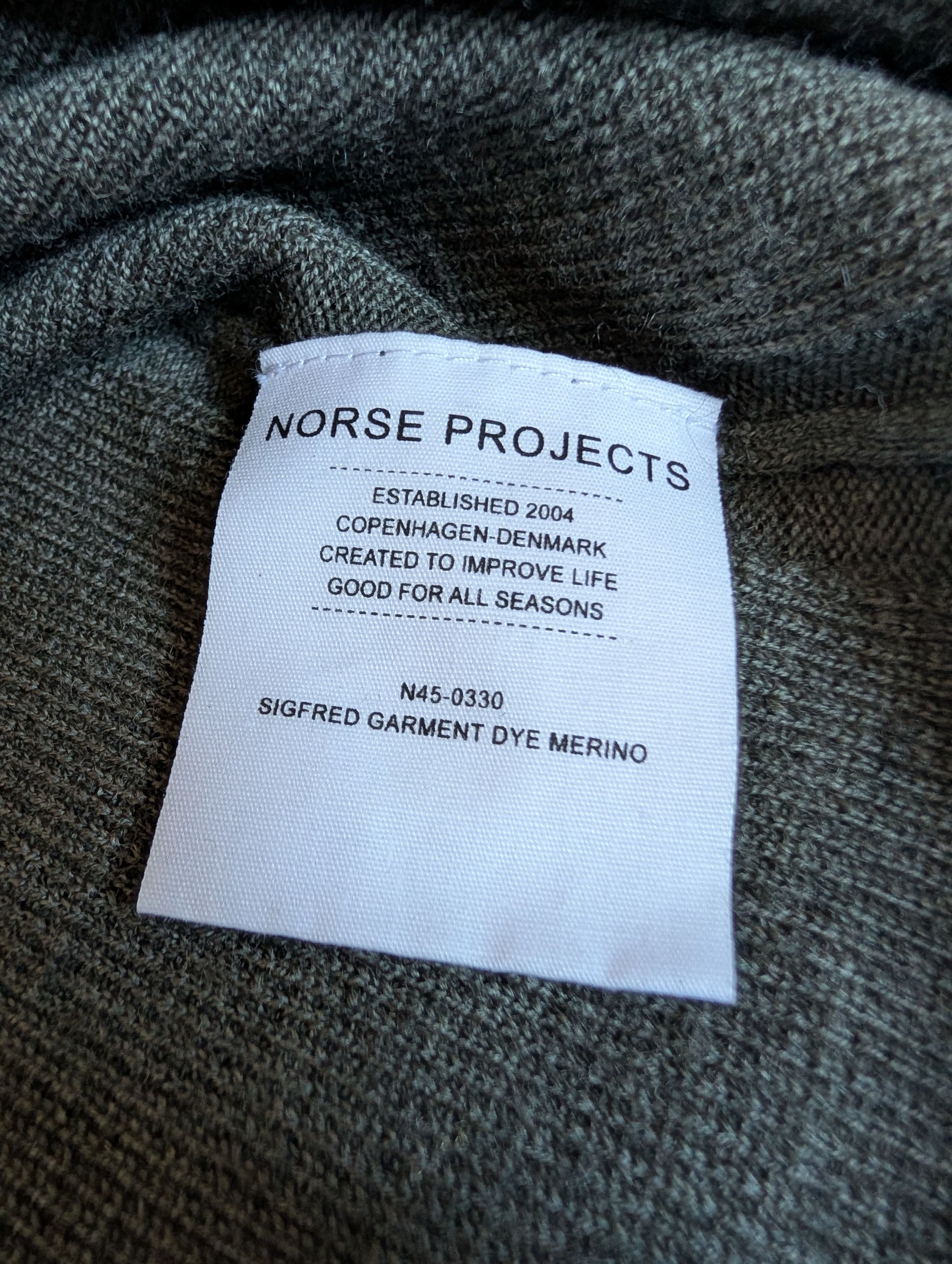 Norse Projects Sigfred Garment Dye Merino Sweater Size US M / EU 48-50 / 2 - 5 Thumbnail
