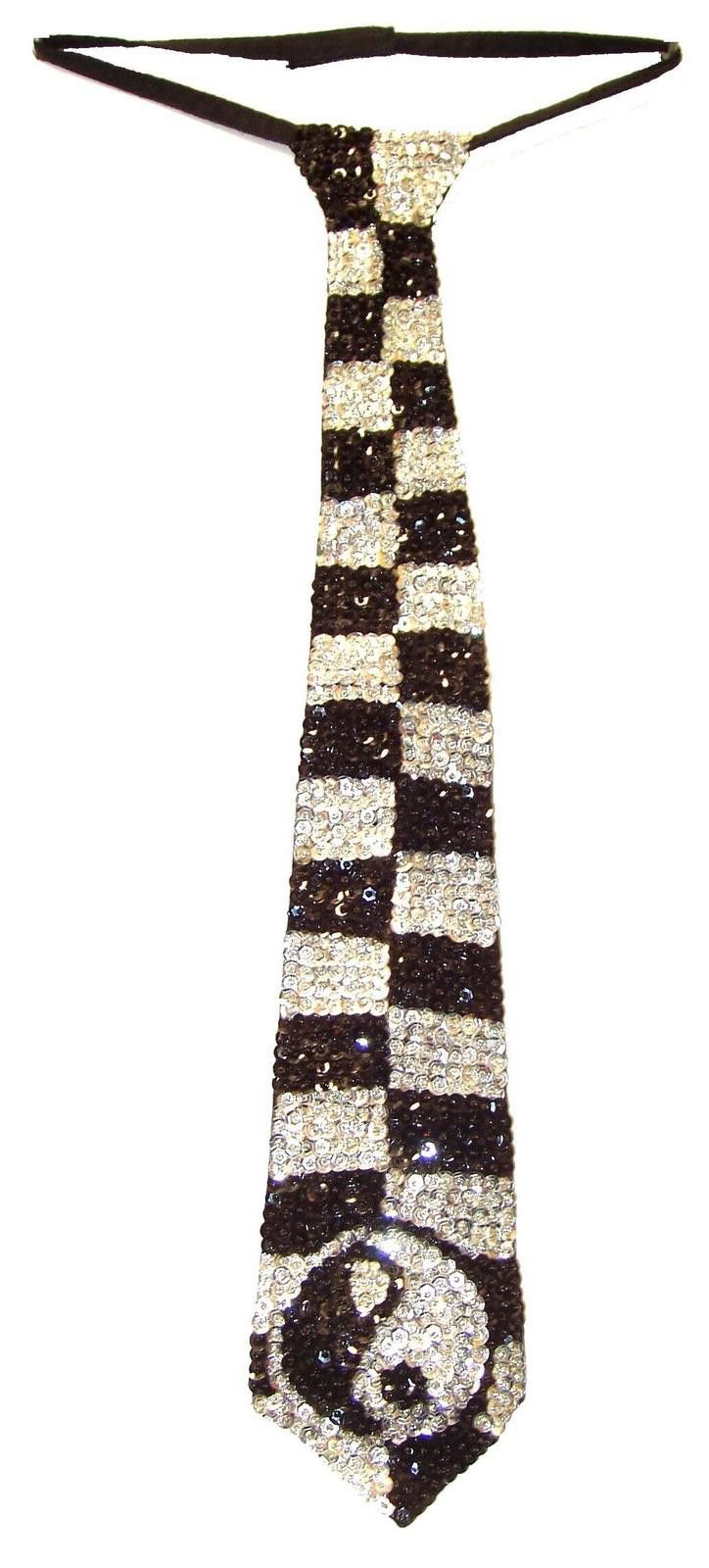 Designer Sequin Neck Tie Yin-Yen Adult Unisex Size ONE SIZE - 1 Preview