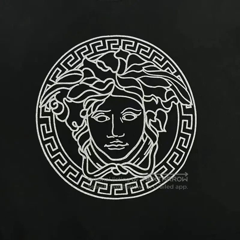 Versace Versace Black Cotton Medusa Short Sleeve Sweatshirt . Size M / US 6-8 / IT 42-44 - 5 Thumbnail