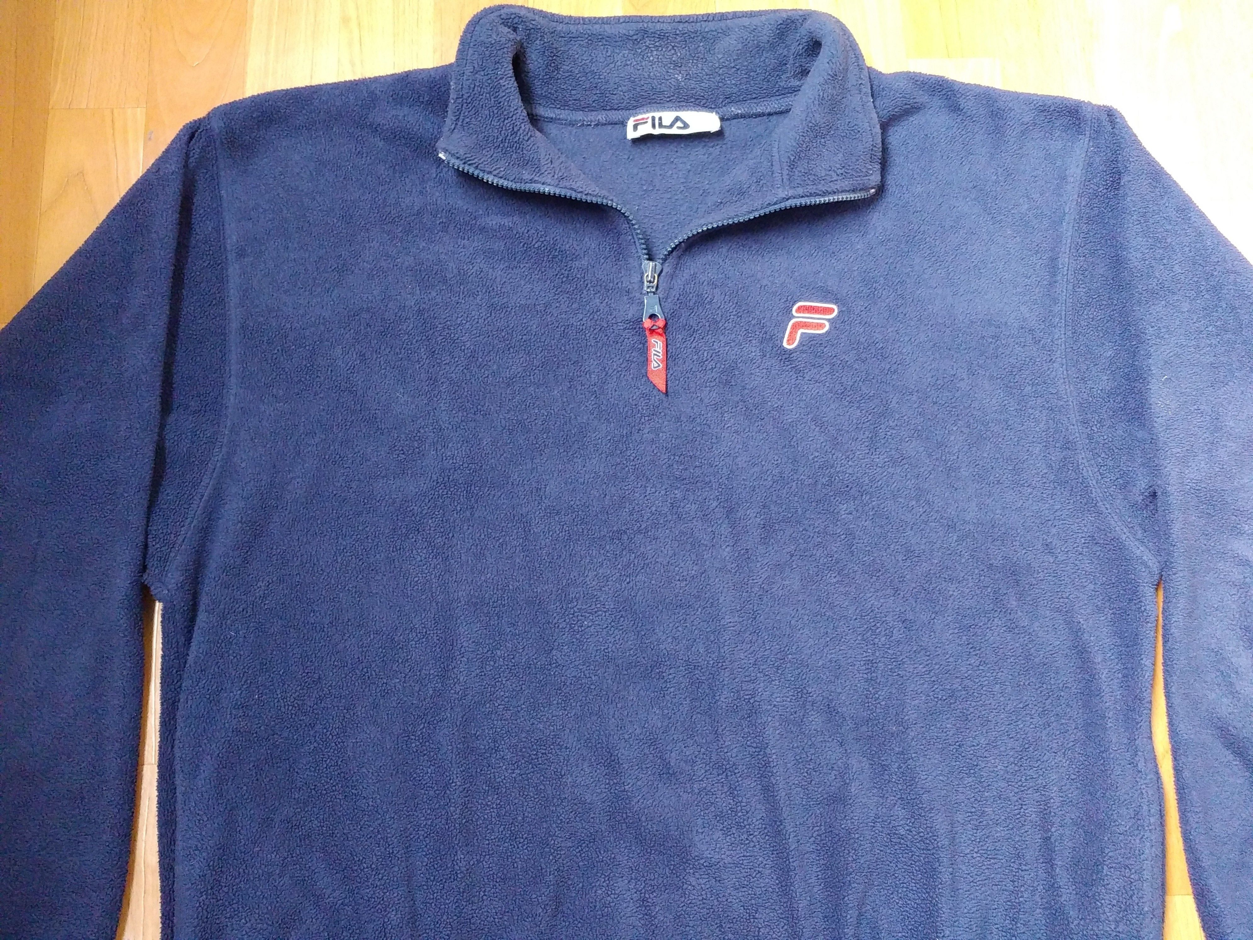 Fila × Vintage FILA sweatshirt, vintage blue fleece shirt, 90s hip-hop L Size US L / EU 52-54 / 3 - 12 Thumbnail