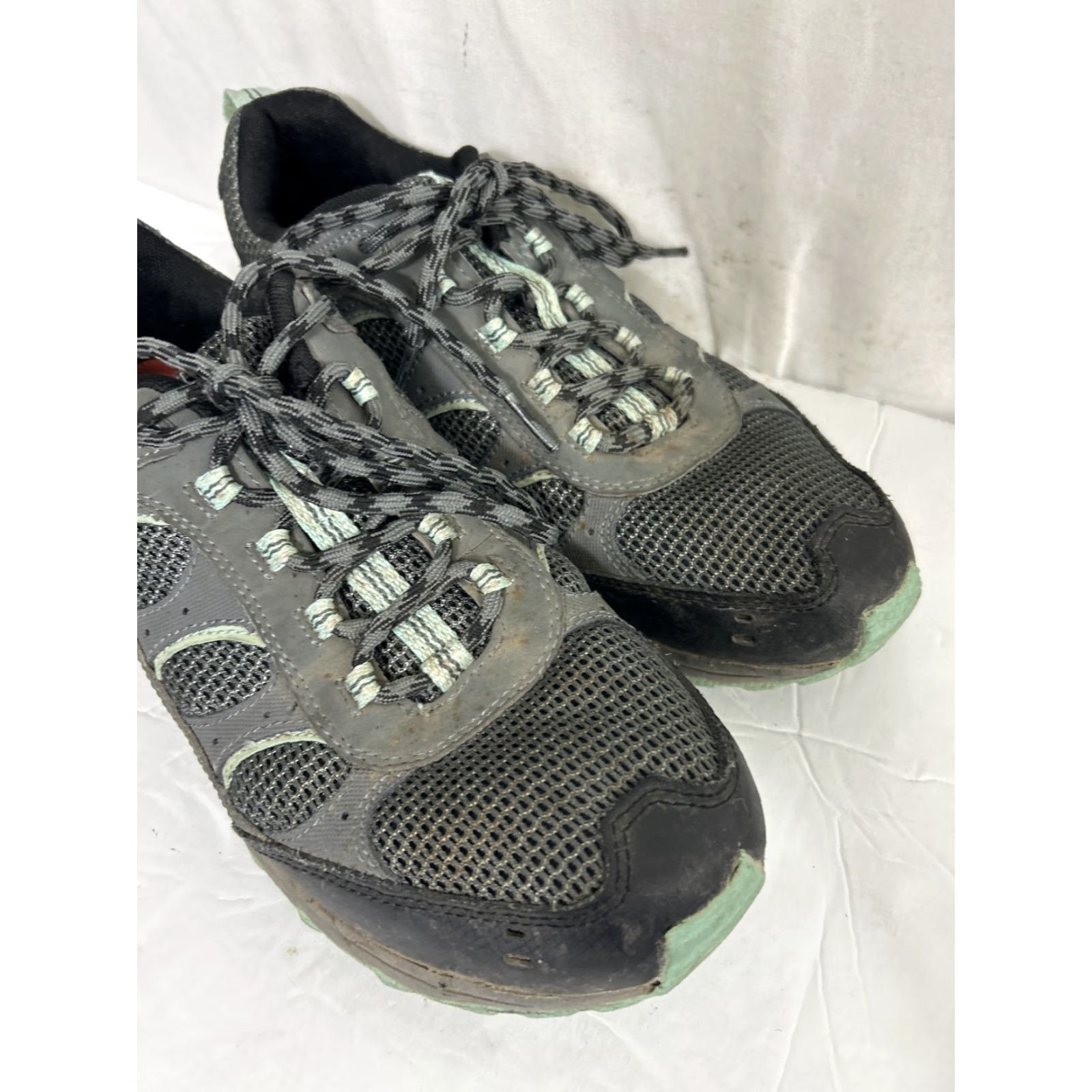 Merrell Merrell Sneaker Women Castle Rock/Lagoon Gray Teal Lace Up Mid Top Hiking Outdoor Shoe 9 US 40 EU Mens? Size US 9 / IT 39 - 2 Thumbnail
