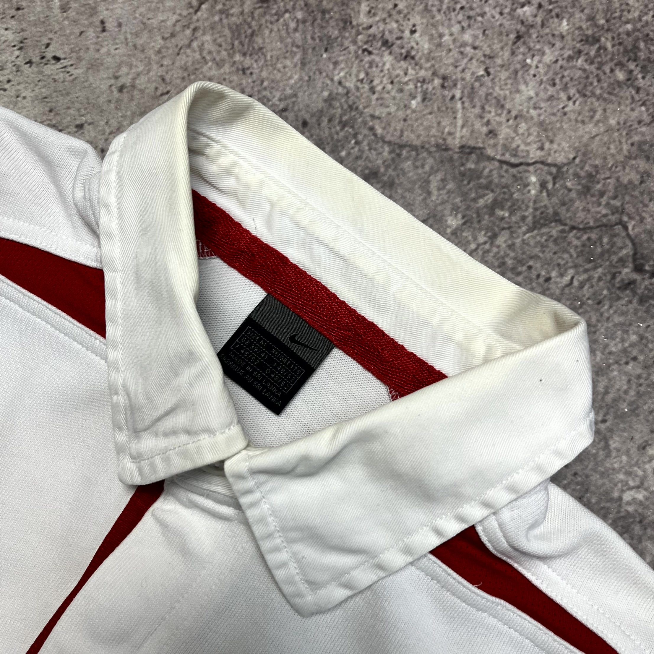 Nike Y2K Nike England Polo Longsleeve Shirt White Jersey Size M Size US M / EU 48-50 / 2 - 4 Thumbnail