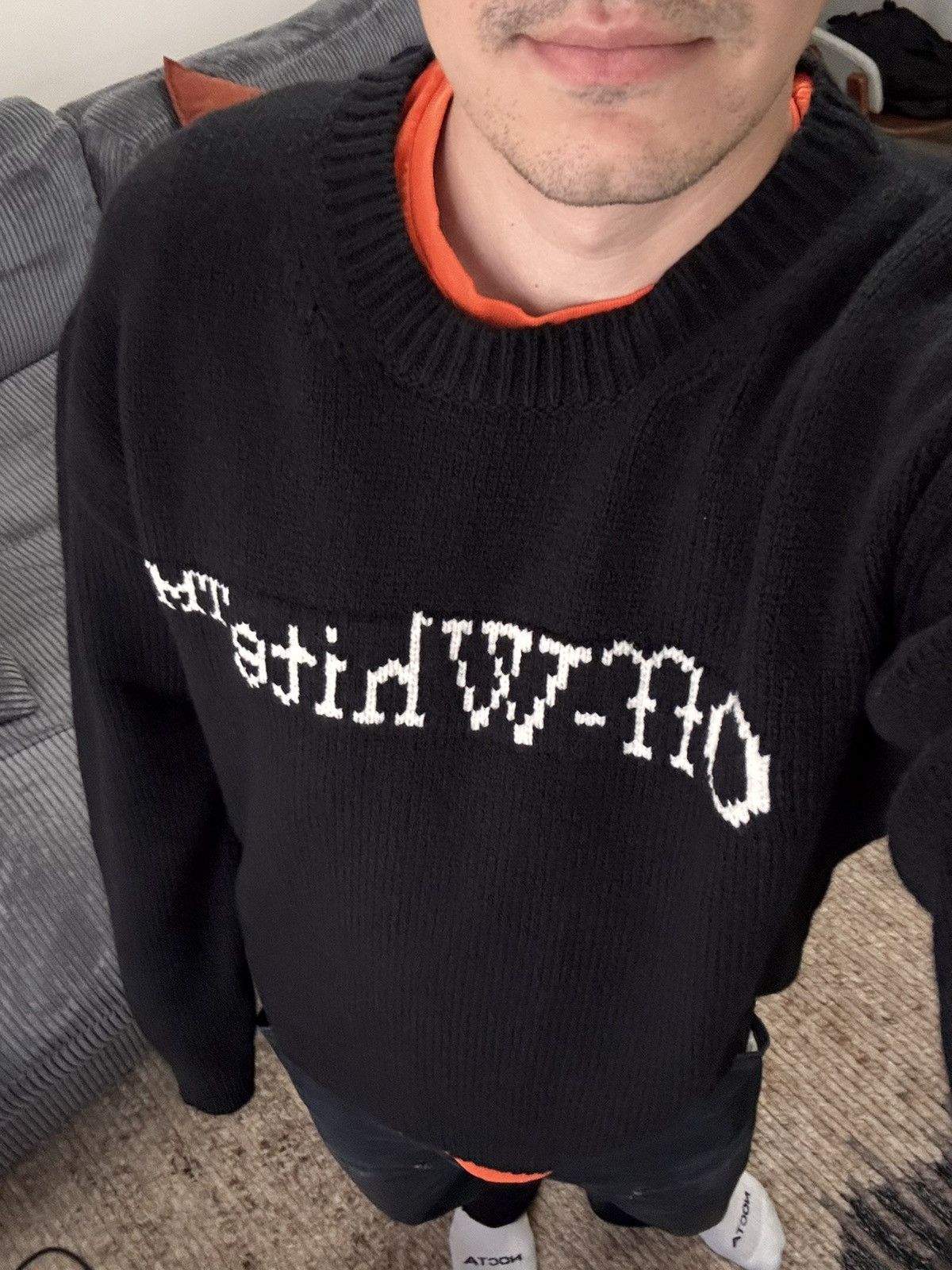 Off-White Off-White Sweater Oversized XL Size US XL / EU 56 / 4 - 16 Thumbnail