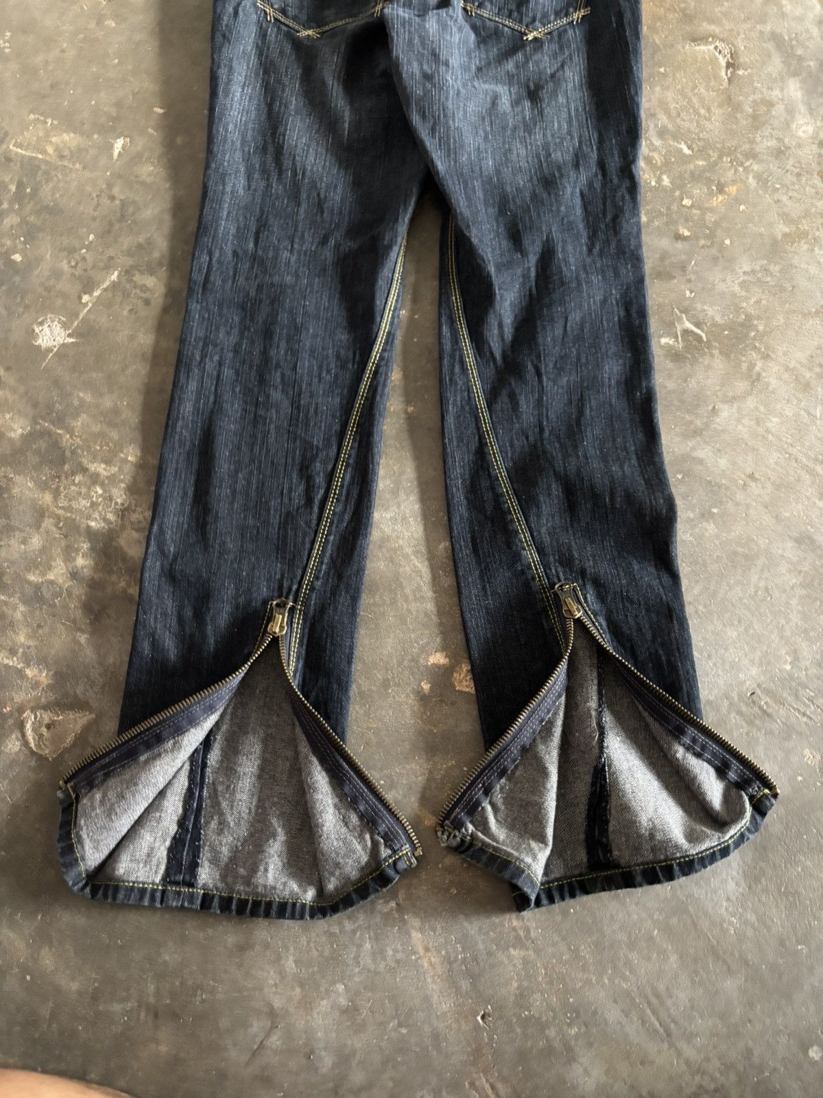 If Six Was Nine y2k zipper leg custom culture japanese jeans Size US 30 / EU 46 - 19 Thumbnail
