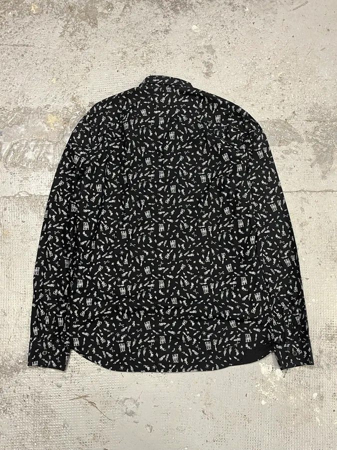 Prada 2000s Prada Rock Guitar Mafia Black Shirt Size US S / EU 44-46 / 1 - 6 Thumbnail