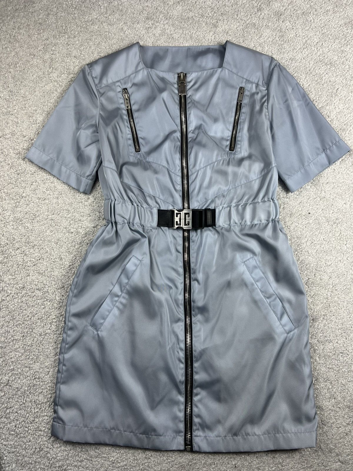 Givenchy Givenchy 4G Belted Blue Mini Dress Size XS / US 0-2 / IT 36-38 - 1 Thumbnail