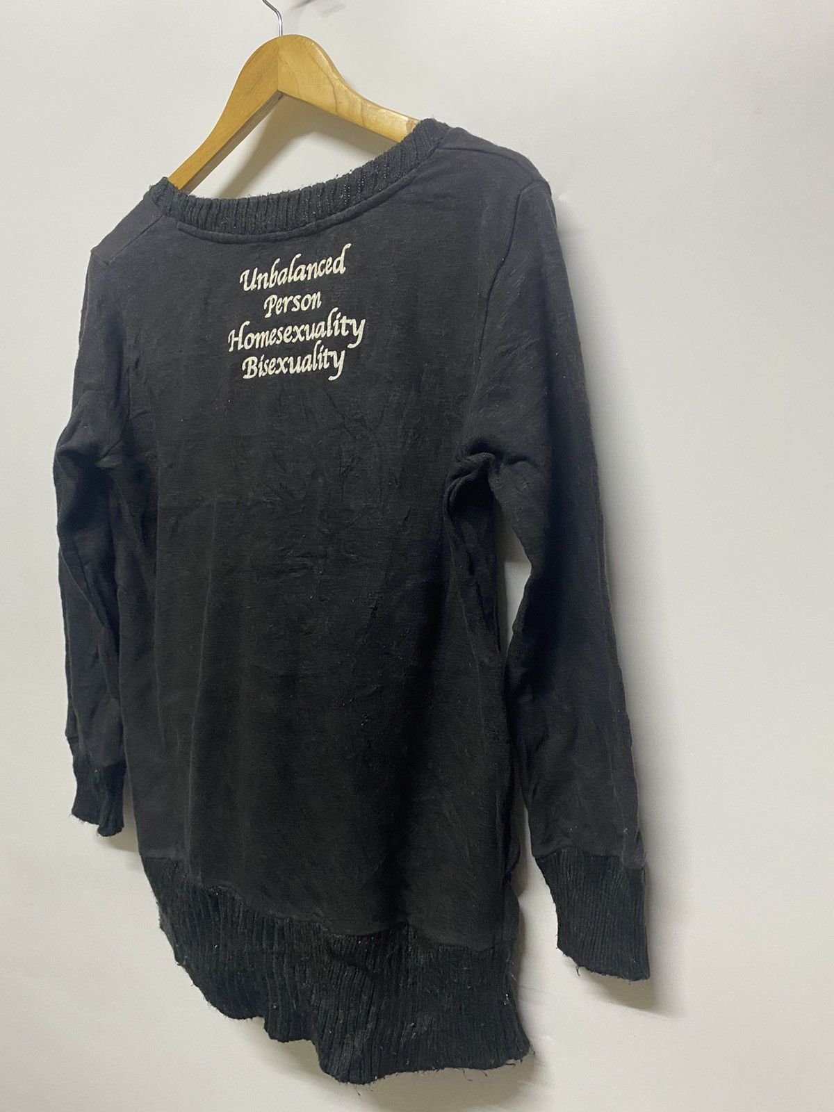 If Six Was Nine × Japanese Brand Listen Heartbeat Skull Punk Unbalanced Homosexualit Knitwear Size M / US 6-8 / IT 42-44 - 5 Thumbnail