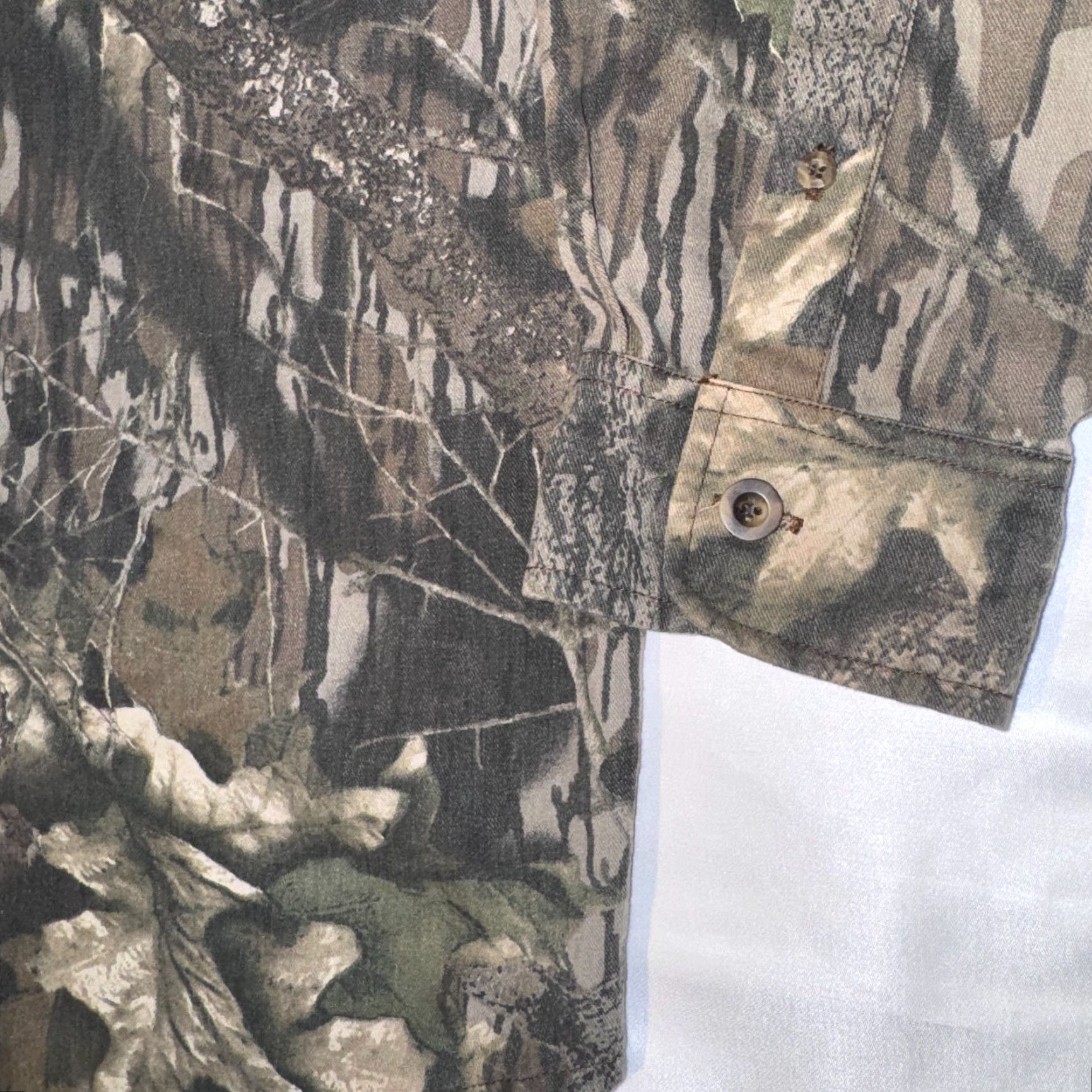 Jerzees VINTAGE Jerzees Outdoors Shirt Mens L Mossy Oak Camouflage Long Sleeve Button-Up Size US L / EU 52-54 / 3 - 4 Thumbnail