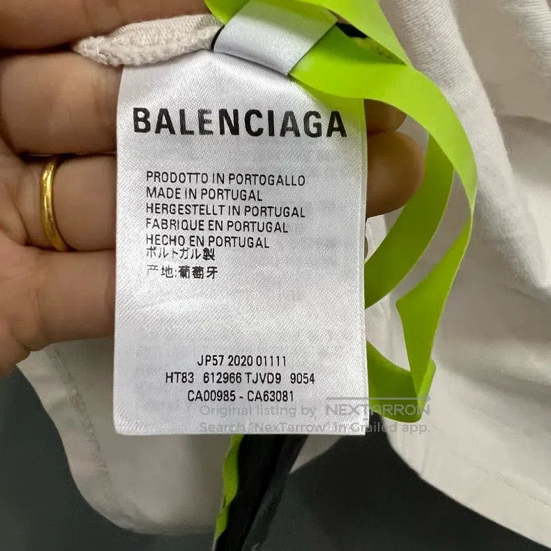 Balenciaga Balenciaga Letter Logo Printed Short Sleeve Size US L / EU 52-54 / 3 - 3 Thumbnail