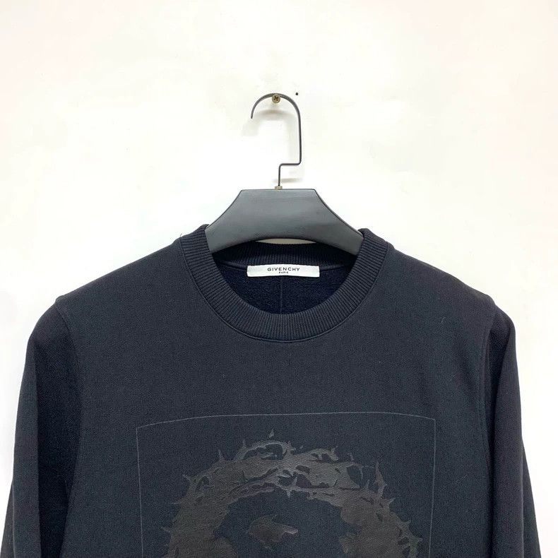 Givenchy Givenchy Classic Black Round Neck Sweatshirt with Special Size US XS / EU 42 / 0 - 3 Thumbnail