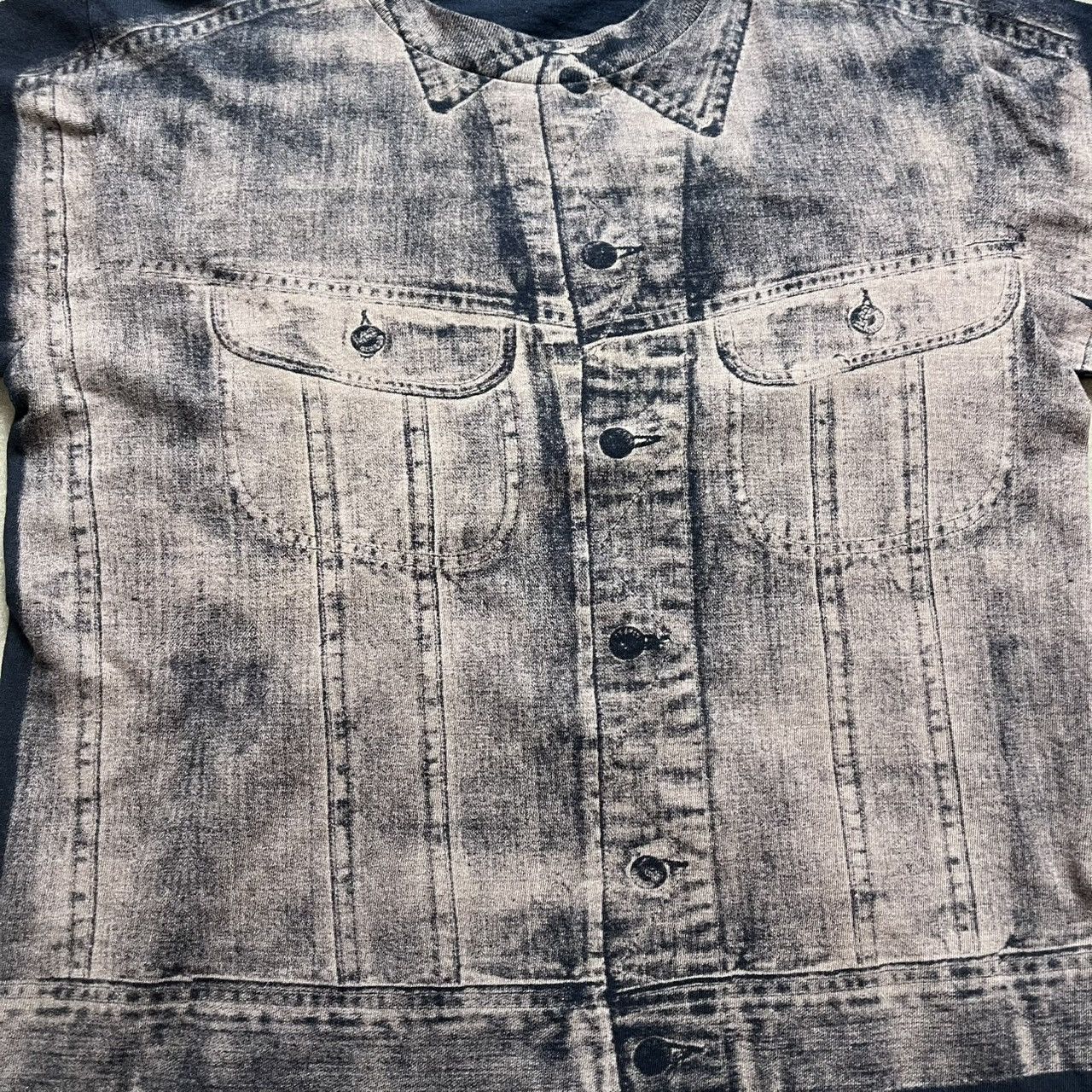 Hysteric Glamour × If Six Was Nine × Le Grande Bleu (L.G.B.) Vintage Demim Print T-shirt Size US M / EU 48-50 / 2 - 6 Thumbnail