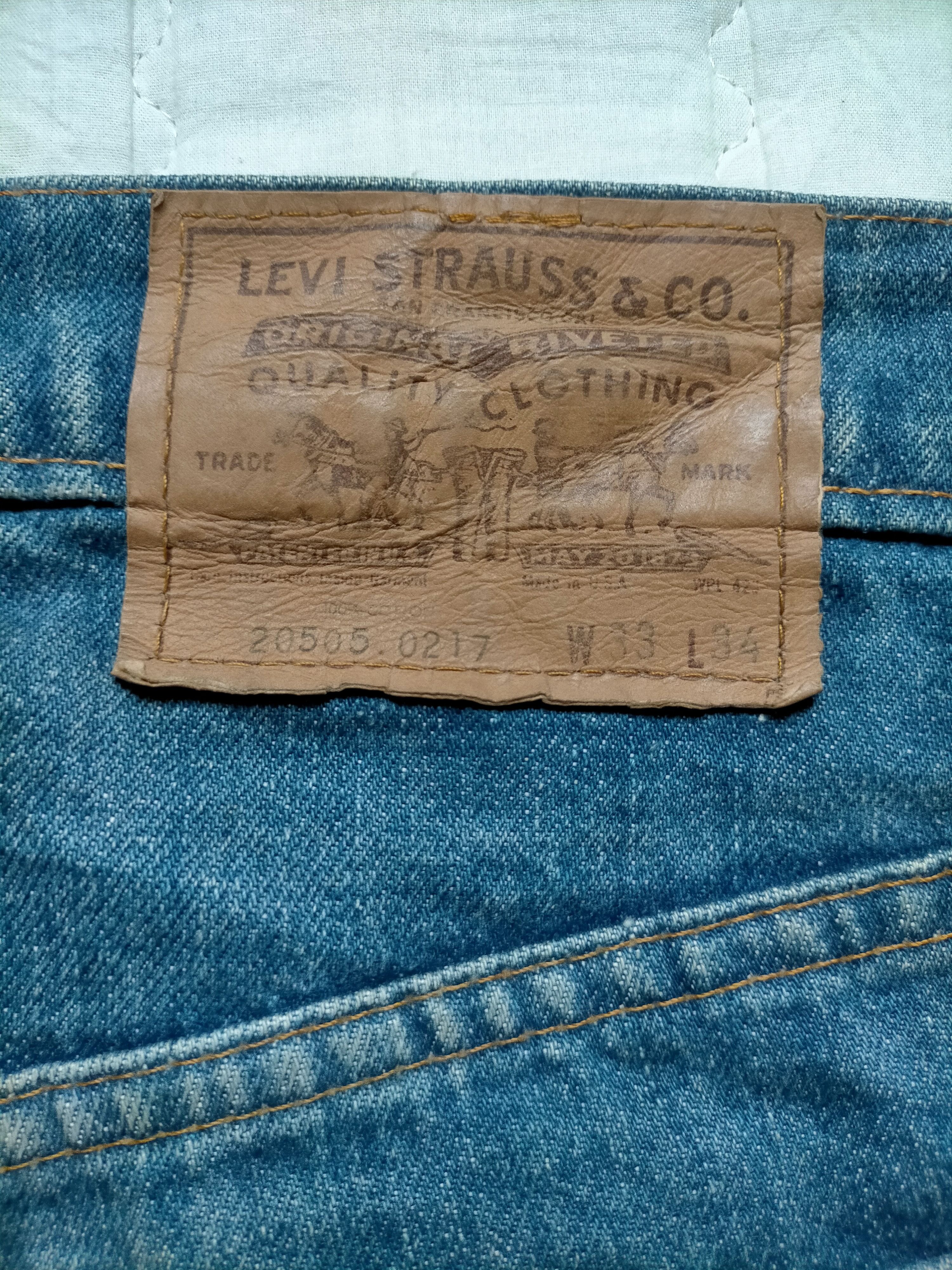 Levi's Vintage Clothing Vintage 80s Levis 505 Button Stamp No.8 Size US 31 - 17 Thumbnail