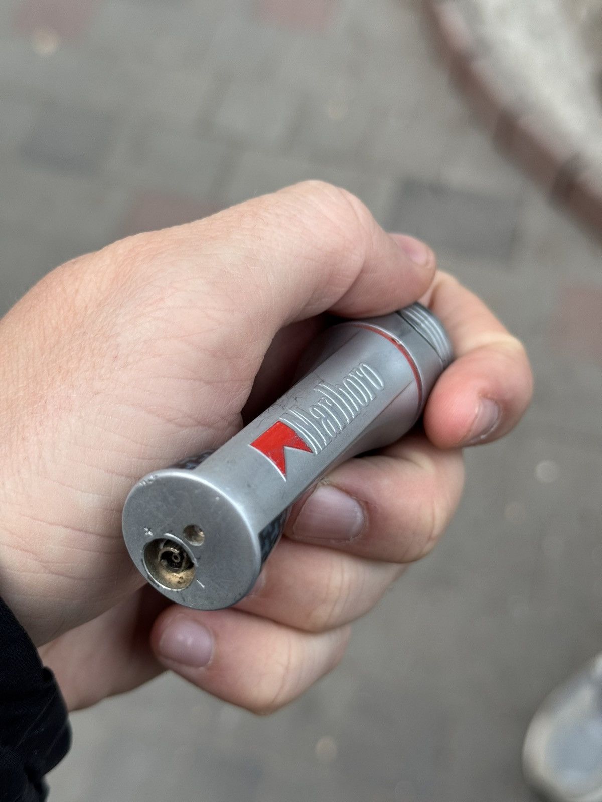 Japanese Brand × Marlboro × Vintage Rare GEOMETRIC MARLBORO METAL PUNK LIGHTER SUPREME STYLE Size ONE SIZE - 3 Thumbnail