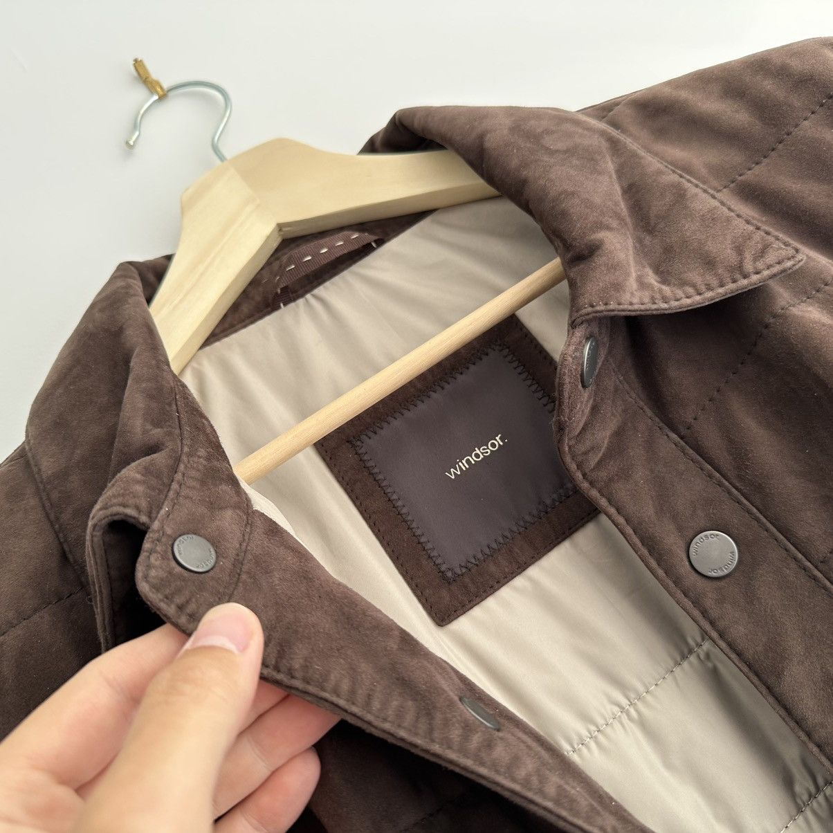 Other Down Moto Jacket in Brown Suede Size US M / EU 48-50 / 2 - 4 Thumbnail