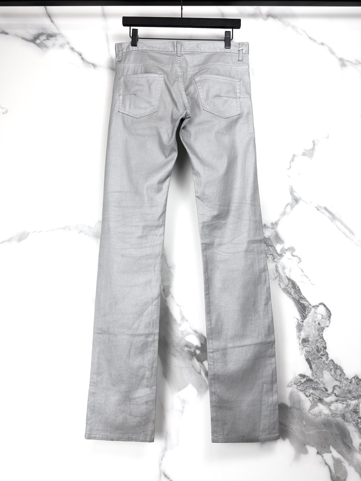 Dior × Hedi Slimane SS06 Dior Homme Silver Metallic Glitter Waxed