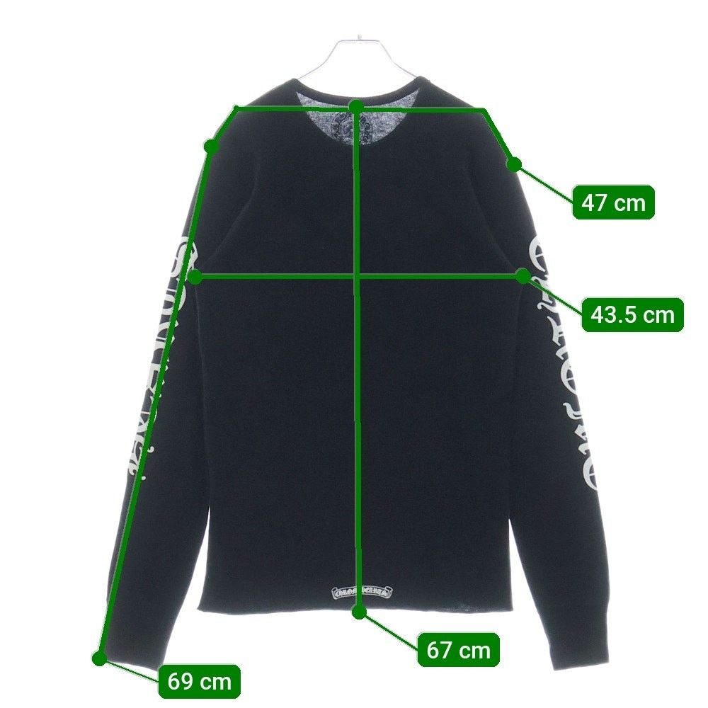 CHROME HEARTS Long Sleeve Scroll Label Thermal T-Shirt