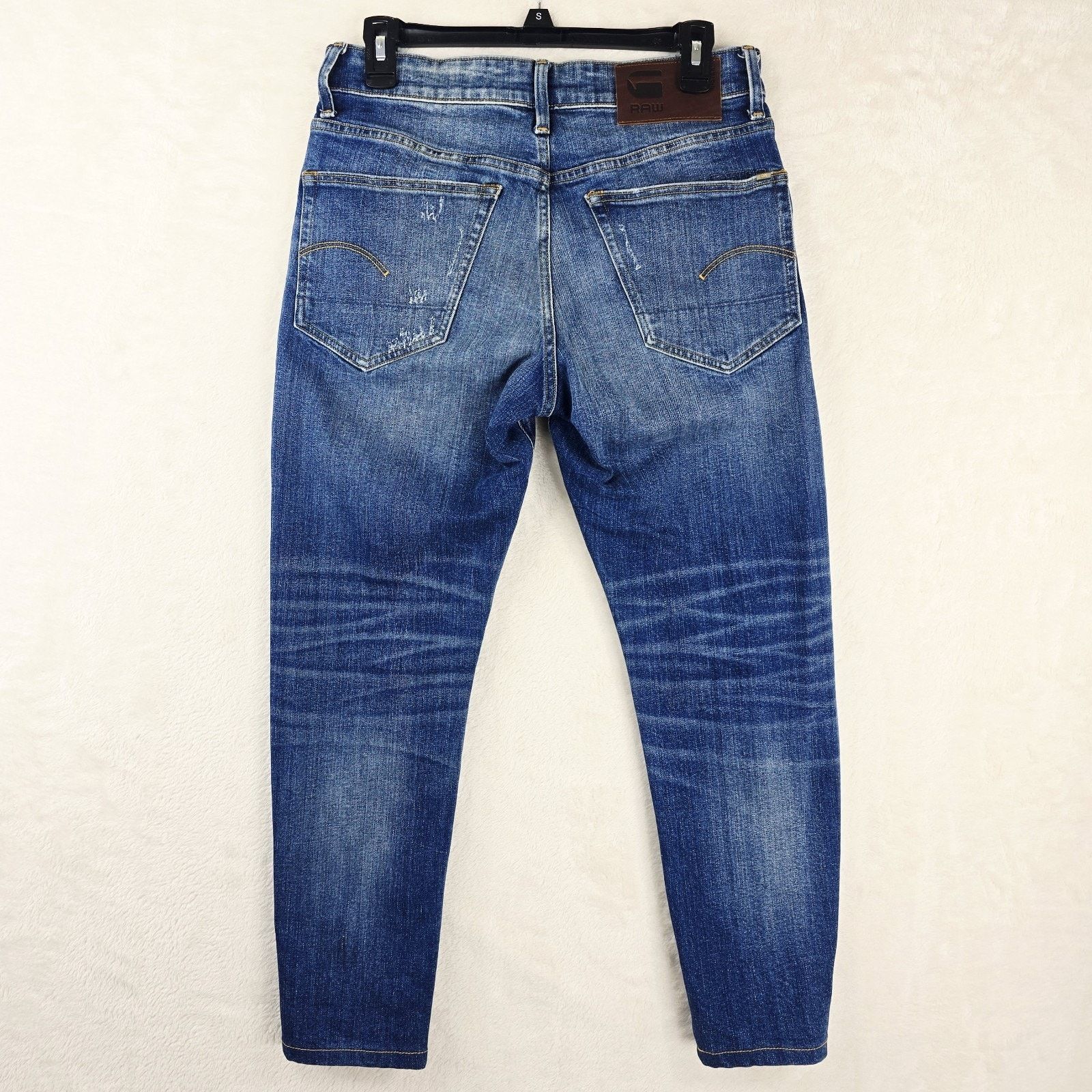 Other G Star Raw Jeans Mens 30x26 Blue Denim 3301 Straight Tapered Size US 30 / EU 46 - 8 Thumbnail