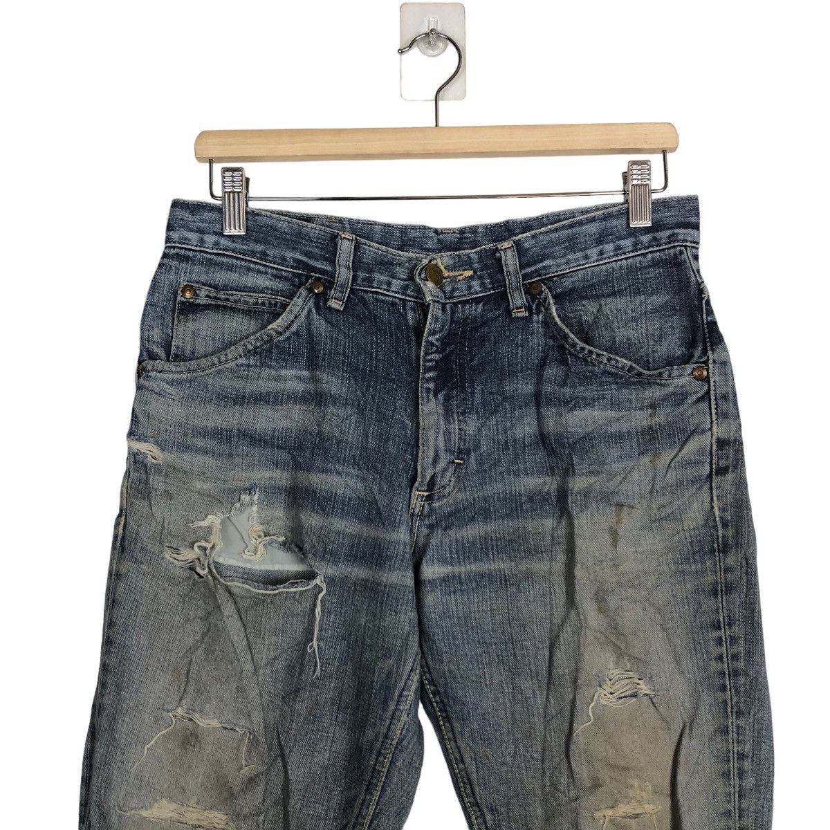 Japanese Brand 🔥90’s VINTAGE DISTRESSED DENIM JEANS LEE RIDERS Size US 30 / EU 46 - 3 Thumbnail