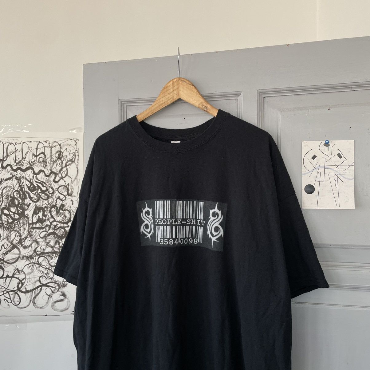 Slipknot × Vintage Vintage 00’s Slipknot People=shit Rock T-shirt Size US XXL / EU 58 / 5 - 4 Thumbnail