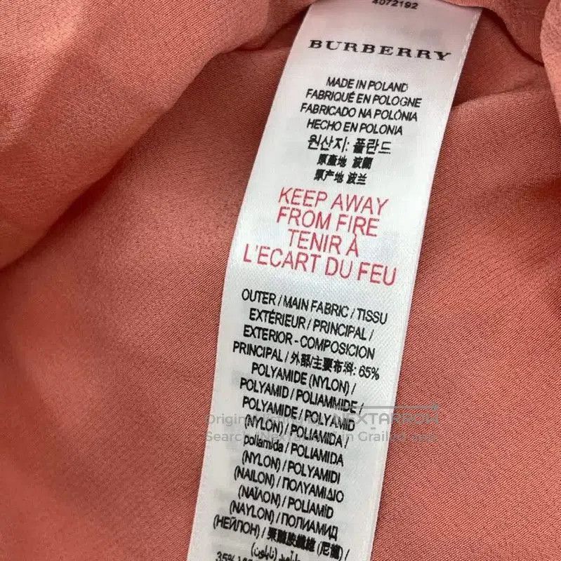Burberry Burberry Pink Nylon Women's Midi Skirt. Size 23" - 4 Thumbnail
