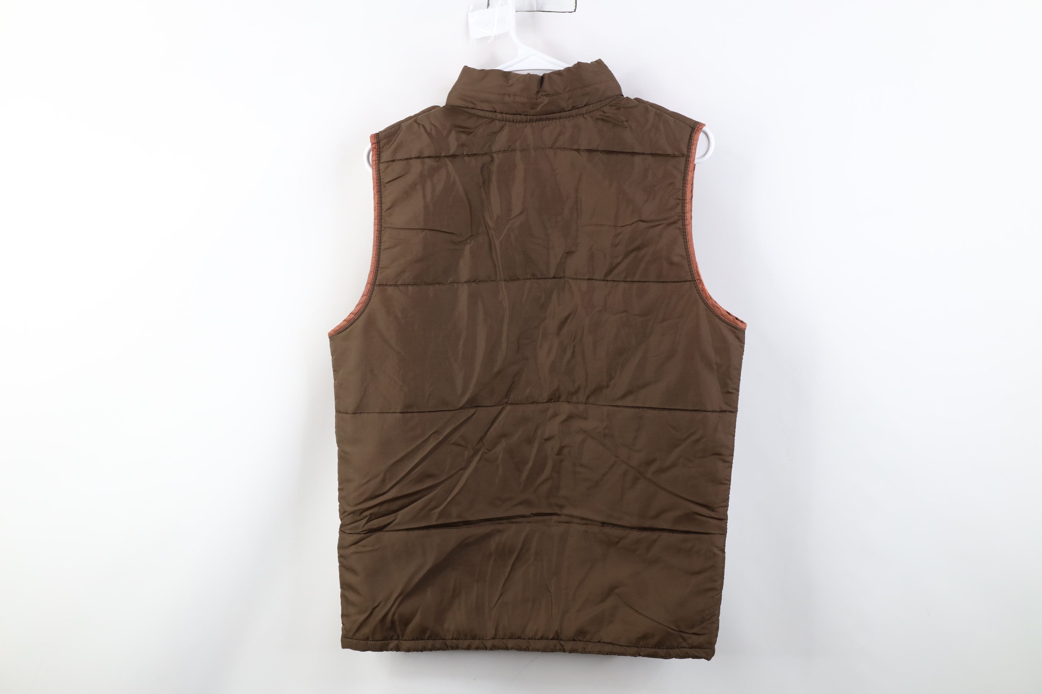 Vintage Vintage 70s Streetwear Full Zip Puffer Vest Jacket Brown USA Size M / US 6-8 / IT 42-44 - 14 Thumbnail