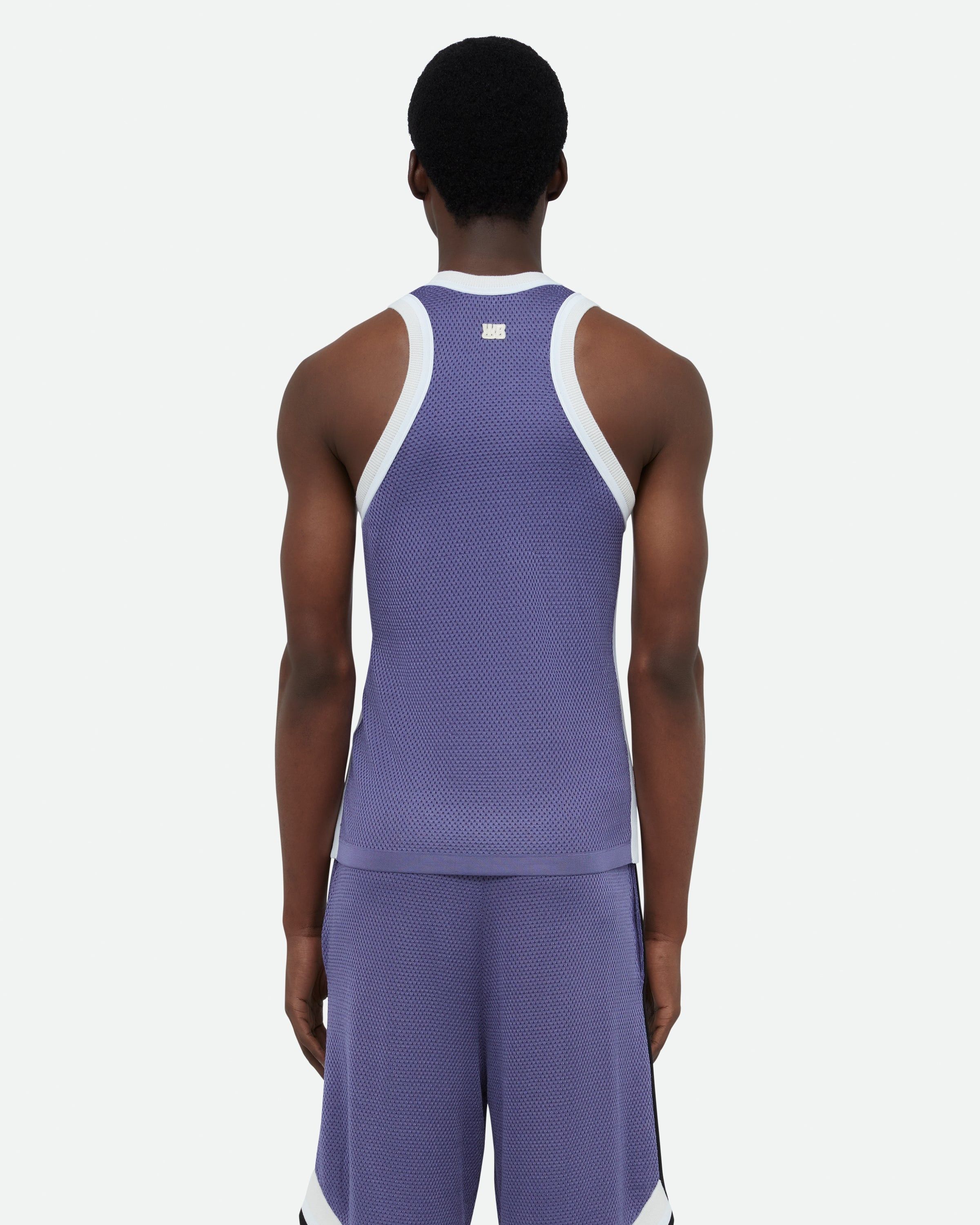 Wales Bonner o1mle0825 Unisex Rio Tank Top in Blue/White Size US XL / EU 56 / 4 - 6 Thumbnail