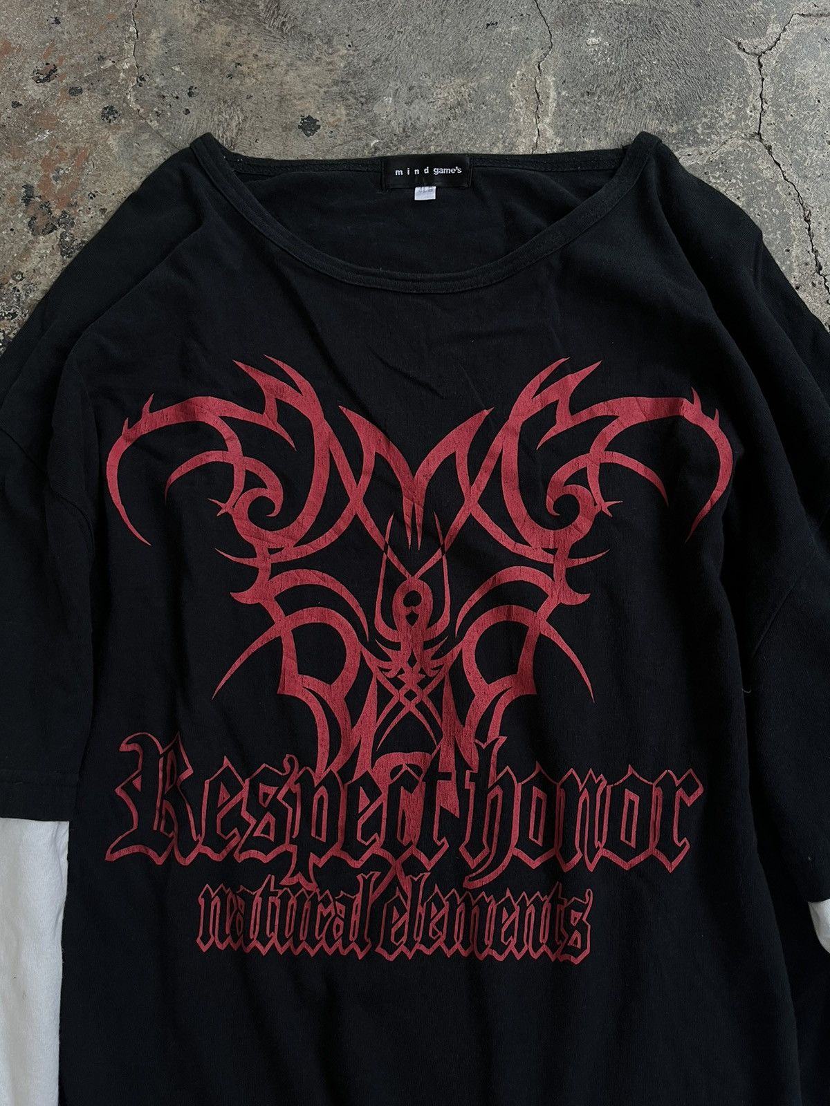 Isamu Katayama Backlash RESPECT HONOR JAPENESE TRIBAL GOTHIC POEM SEDITIONARIES PUNK Size US XXL / EU 58 / 5 - 5 Thumbnail