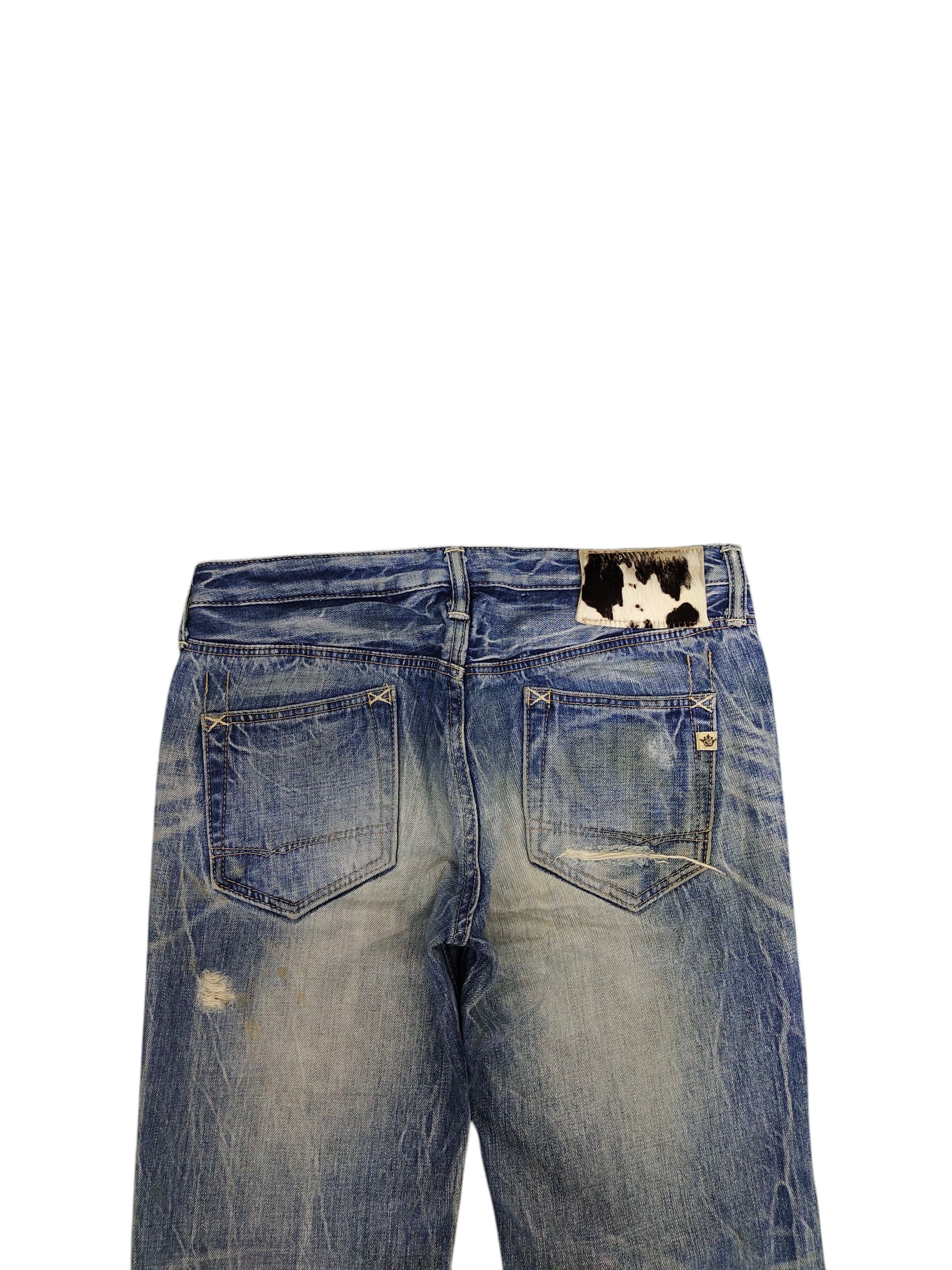Kapital Distress Jeans Brappers Union Made Rusty Clawmark Grunge Size US 31 - 9 Thumbnail
