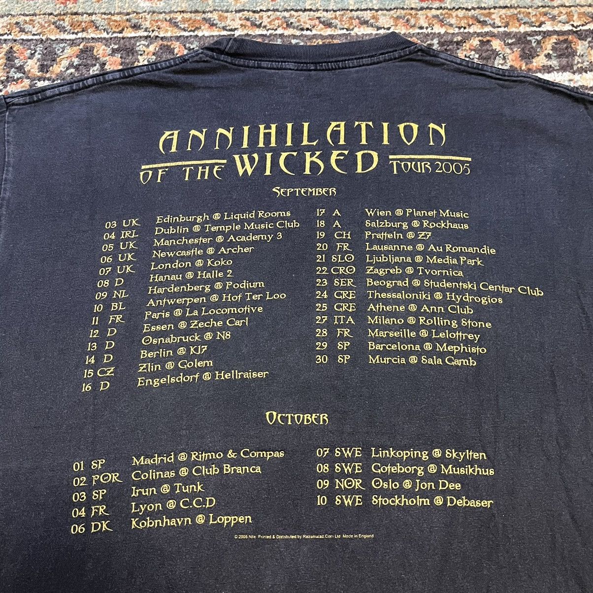 Band Tees × Vintage Nile Annihilation of the Wicked Tour Promo Large Band Shirt Size US L / EU 52-54 / 3 - 7 Thumbnail