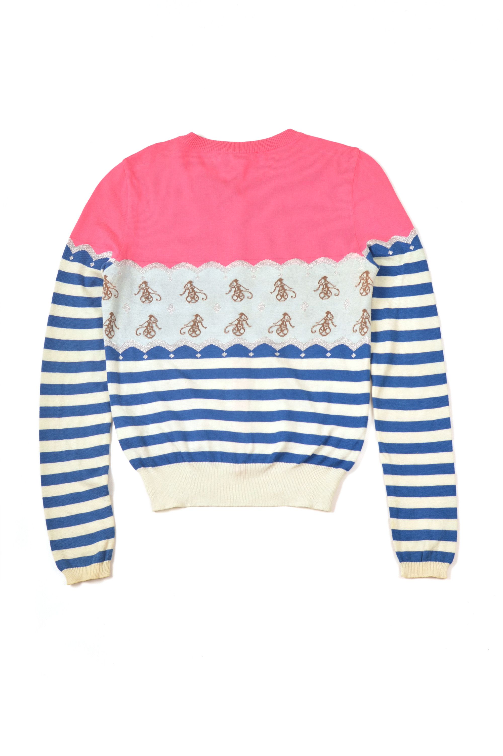 Alexander McQueen × Designer Alexander McQueen Monkey Intarsia Cardigan Sweater Size S / US 4 / IT 40 - 7 Thumbnail