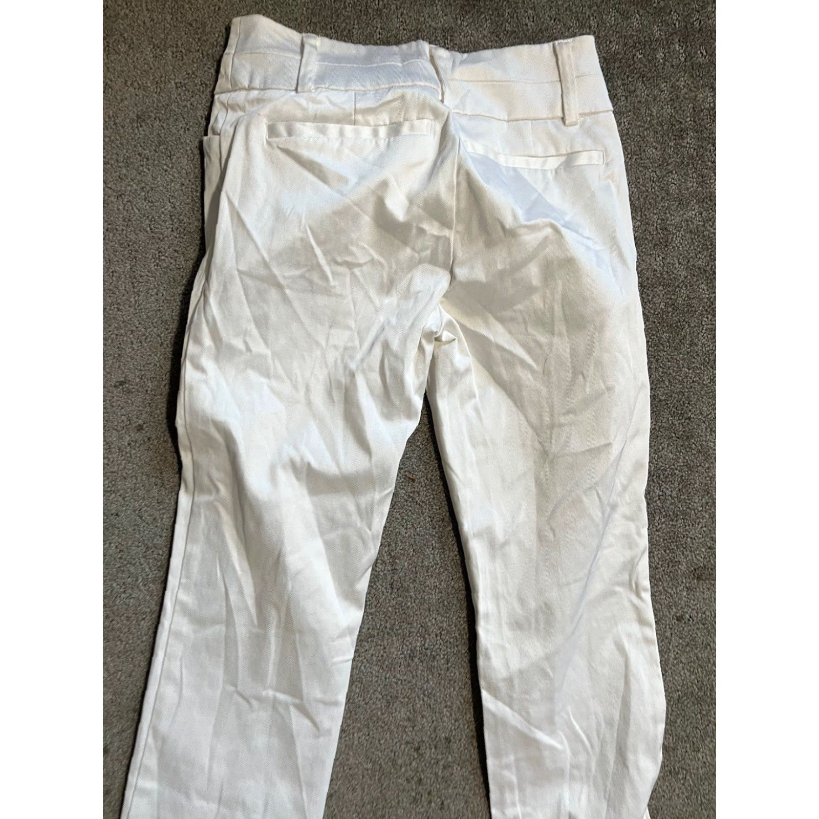 Avenue 7th Avenue Design Studio New York & Company White Dress Pants 0P Petite Women Straight 32 in Inseam Dress Pants Size 25" / US 0 / IT 36 - 4 Thumbnail