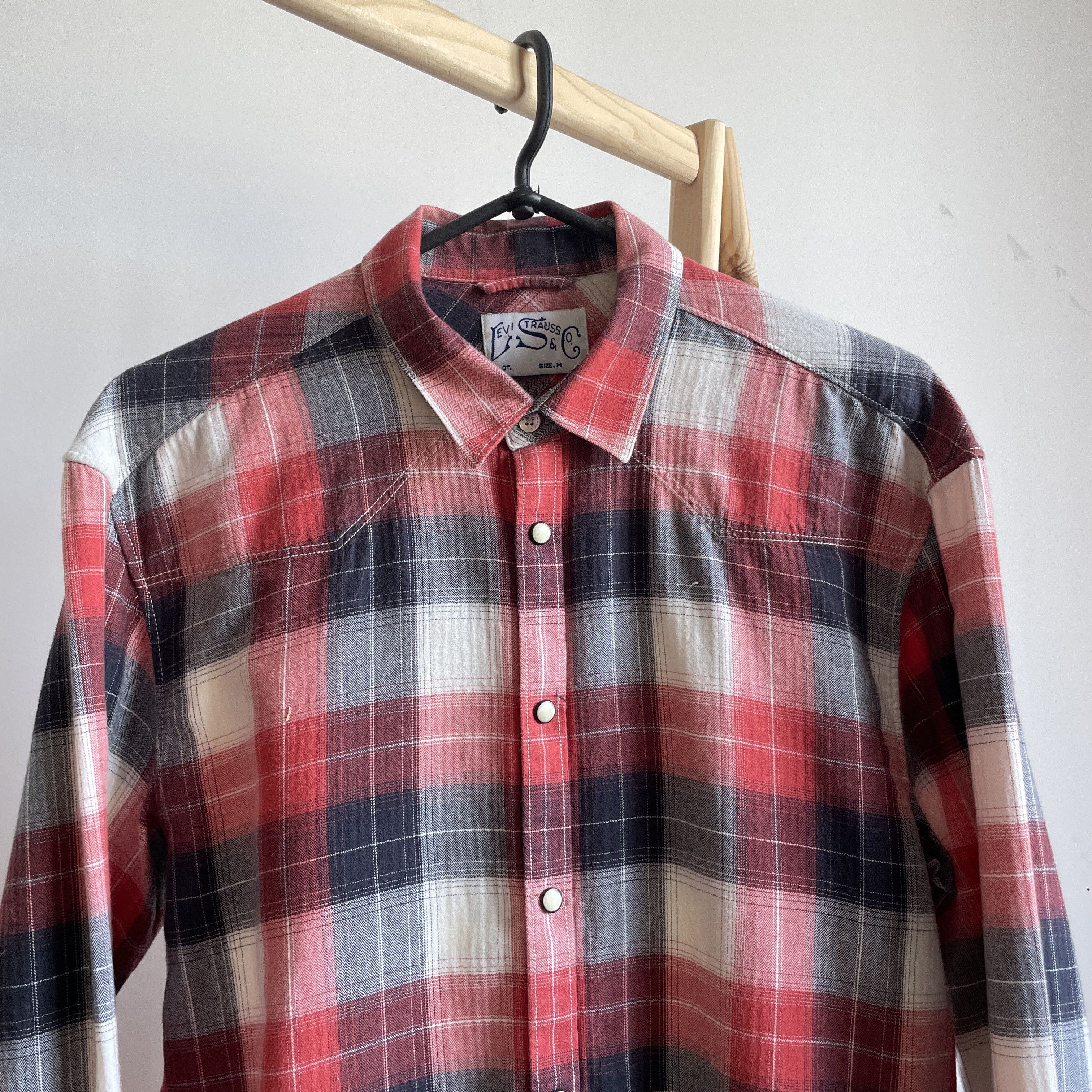 Levi's Levi's Vintage Checkered Snap Button Western Shirt Size M Size US M / EU 48-50 / 2 - 3 Thumbnail