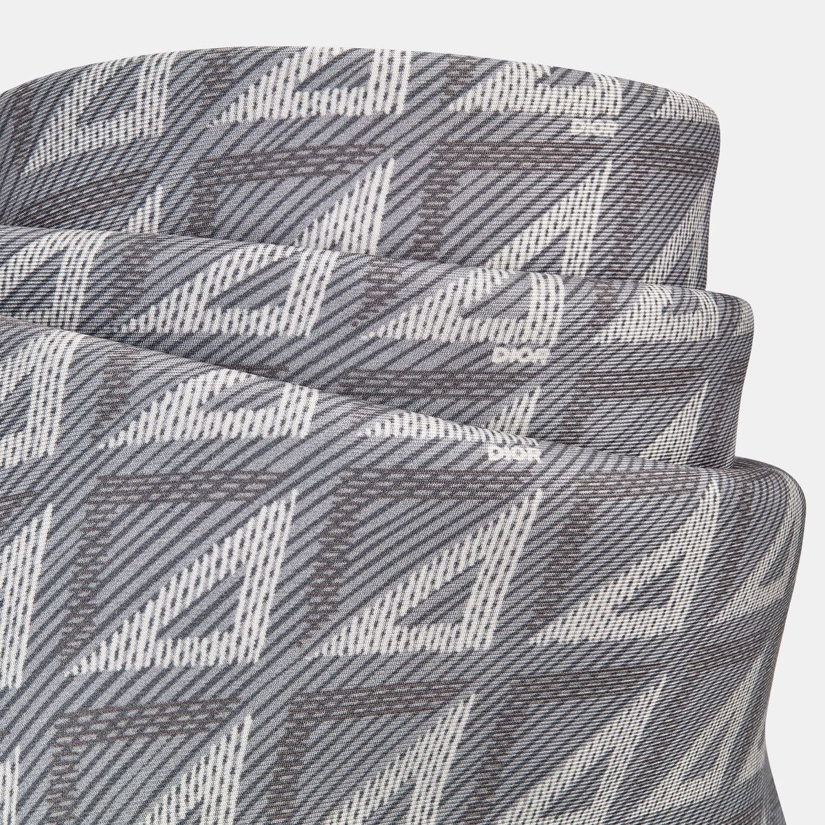Dior o1bcso1str1224 Size:OS/ CD Diamond Bandana in Grey Silk Size ONE SIZE - 3 Thumbnail
