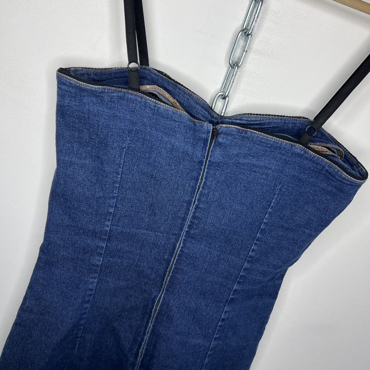 Dolce & Gabbana Dolce Gabbana D&G Mini Denim Dress Small Y2K Coquette Size S / US 4 / IT 40 - 7 Thumbnail