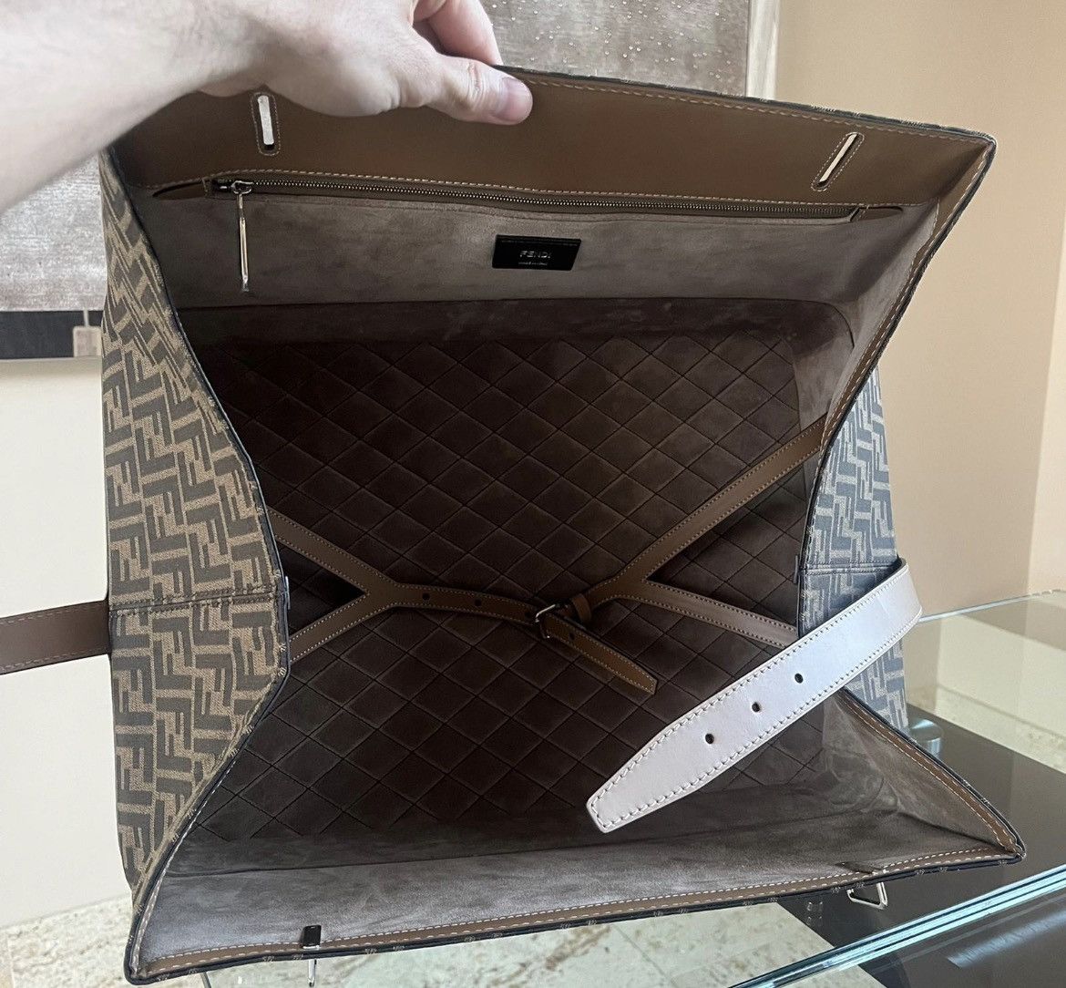 Suitcase / Luggage / Briefcase Leather Interior Monogram