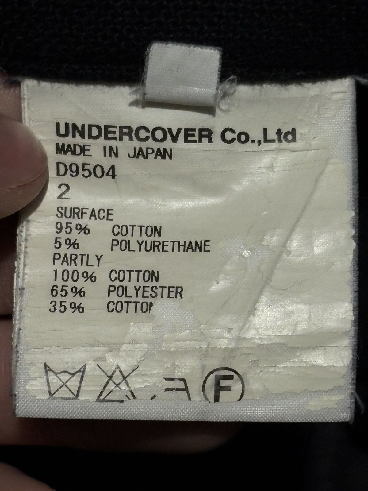 Undercover Undercover Scab Crust Jeans Black Patchwork Denim arts craft Size US 31 - 12 Thumbnail