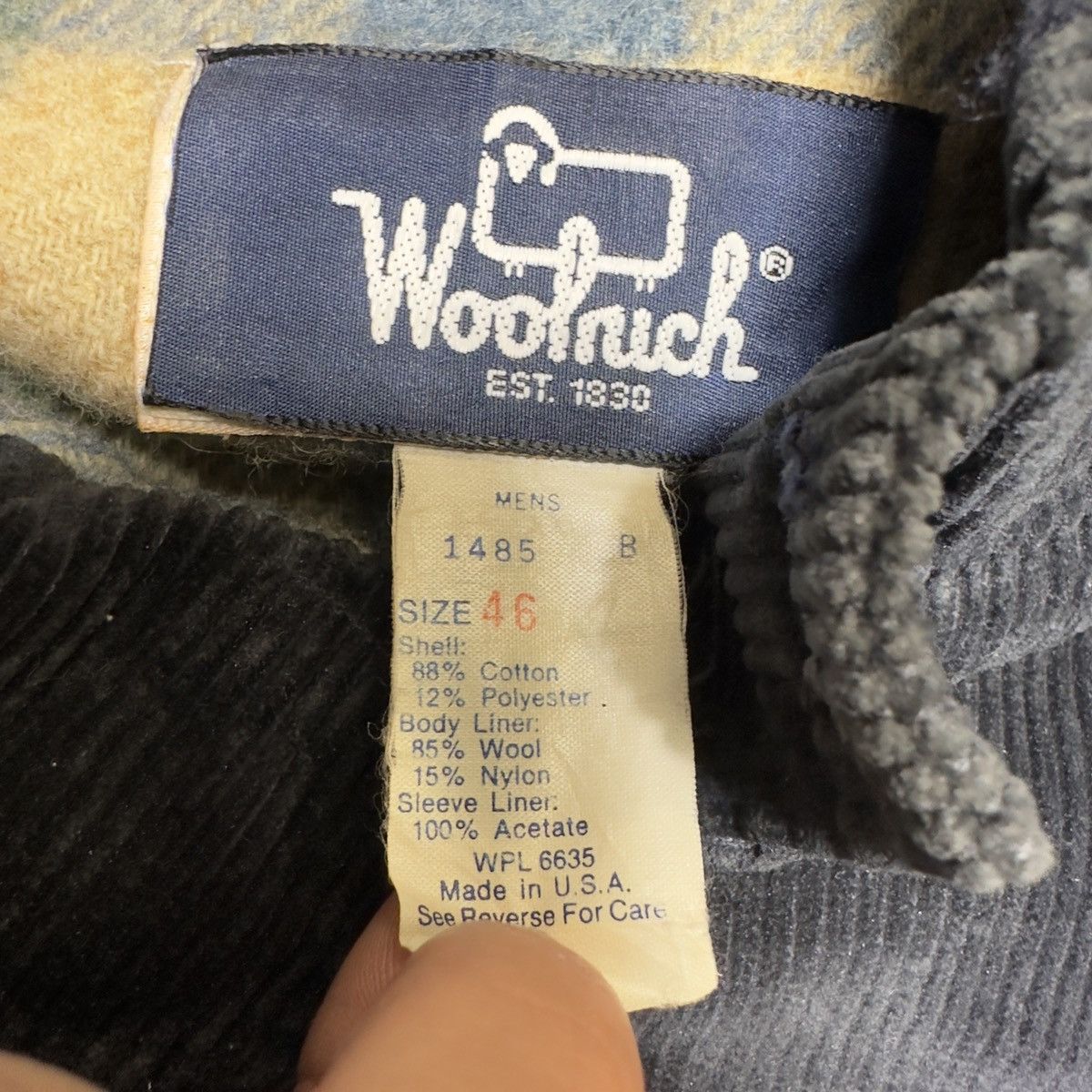 Vintage × Woolrich Woolen Mills Vintage Woolrich corduroy jacket Size US XL / EU 56 / 4 - 5 Thumbnail
