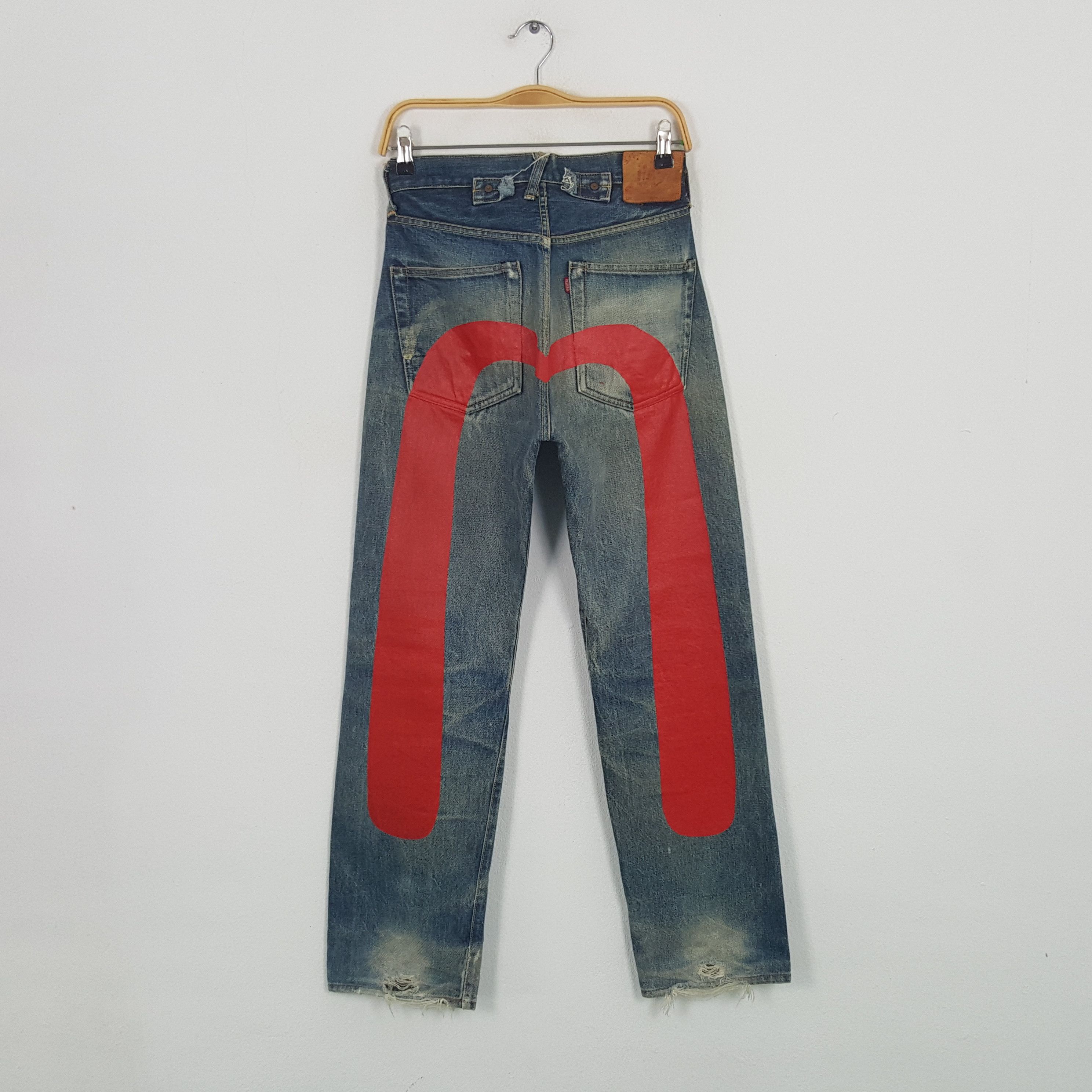 If Six Was Nine × Japanese Brand × Vintage Vintage Evis Japanese Brand Daicock Custom Art Jeans Size US 26 / EU 42 - 1 Thumbnail