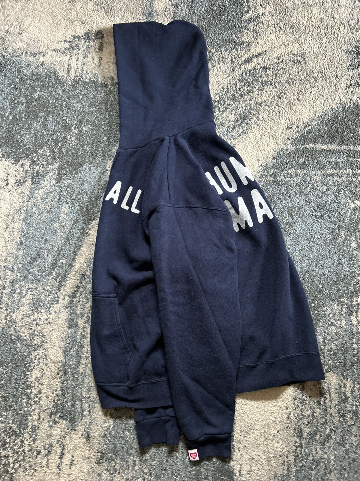 Human Made 2018 NAVY BLUE HM DRY ALLS ZiP UP HOODiE SWEATSHiRT iNDiGO Size US XXL / EU 58 / 5 - 20 Thumbnail