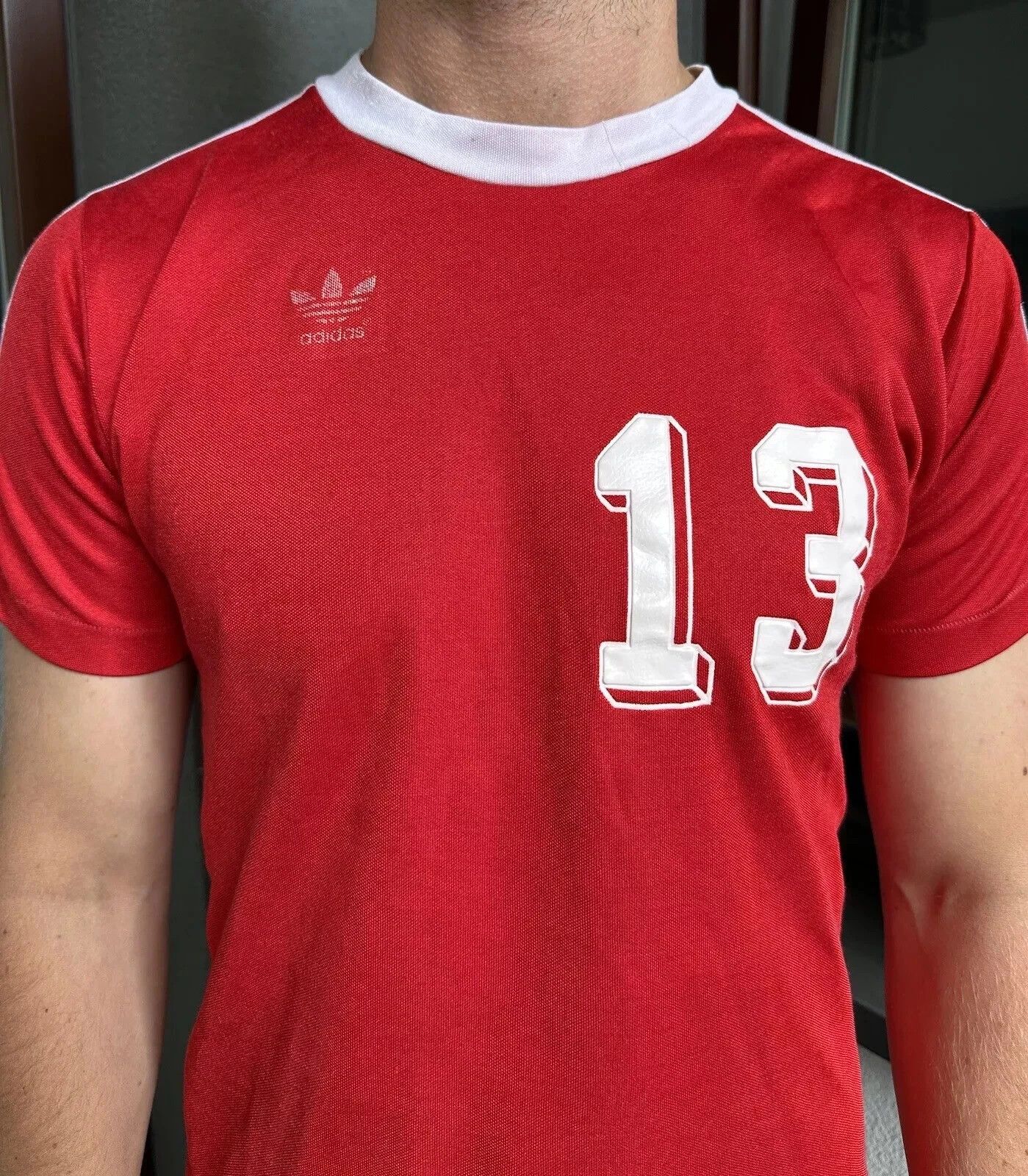 Adidas VINTAGE 1980s ADIDAS BAYERN TEMPLATE SHIRT SOCCER GERMANY Size US M / EU 48-50 / 2 - 4 Thumbnail