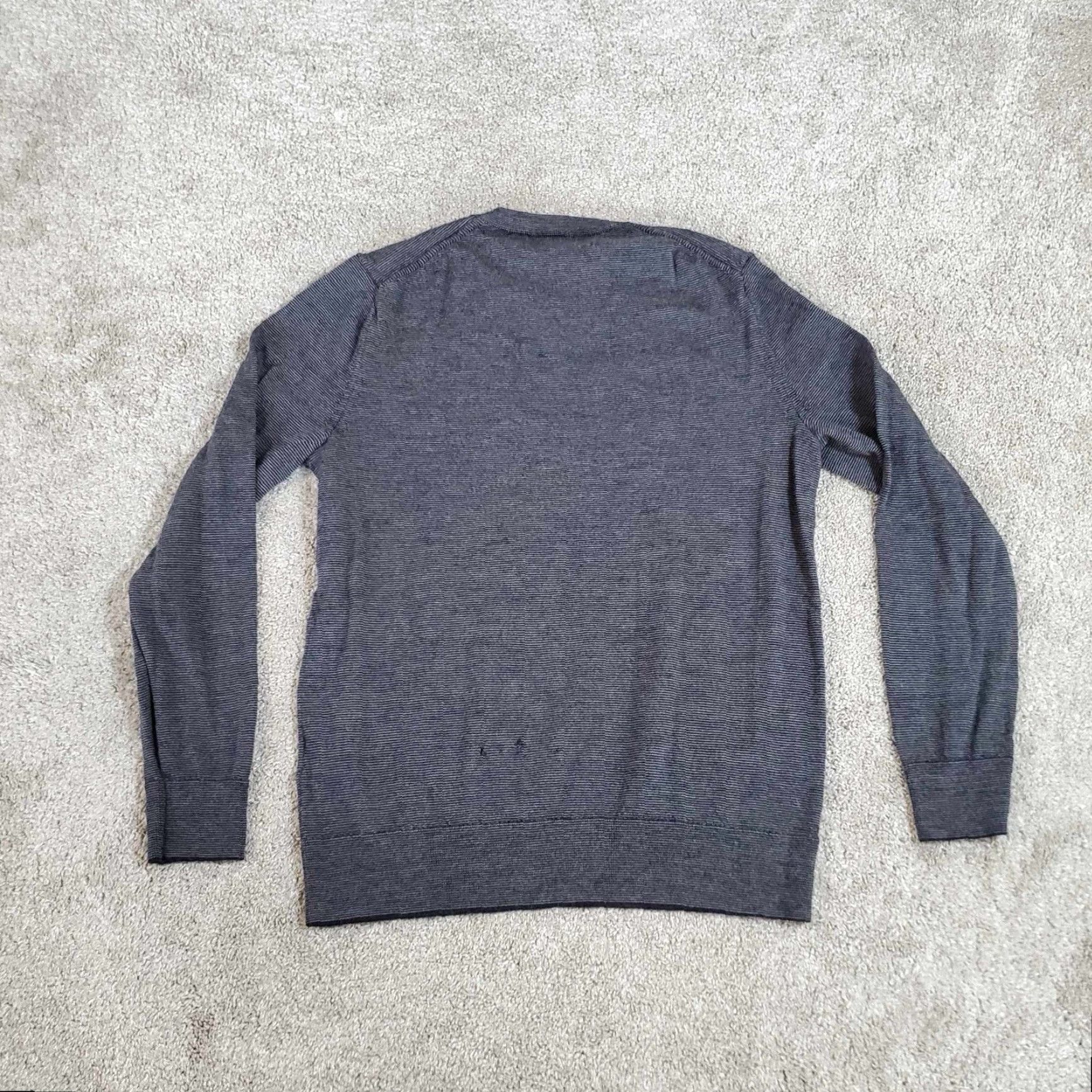 Banana Republic Banana Republic Sweater Men M Gray Merino Wool Baruffa Italian Classic Preppy Pullover Crew Neck Knit Size US M / EU 48-50 / 2 - 5 Thumbnail